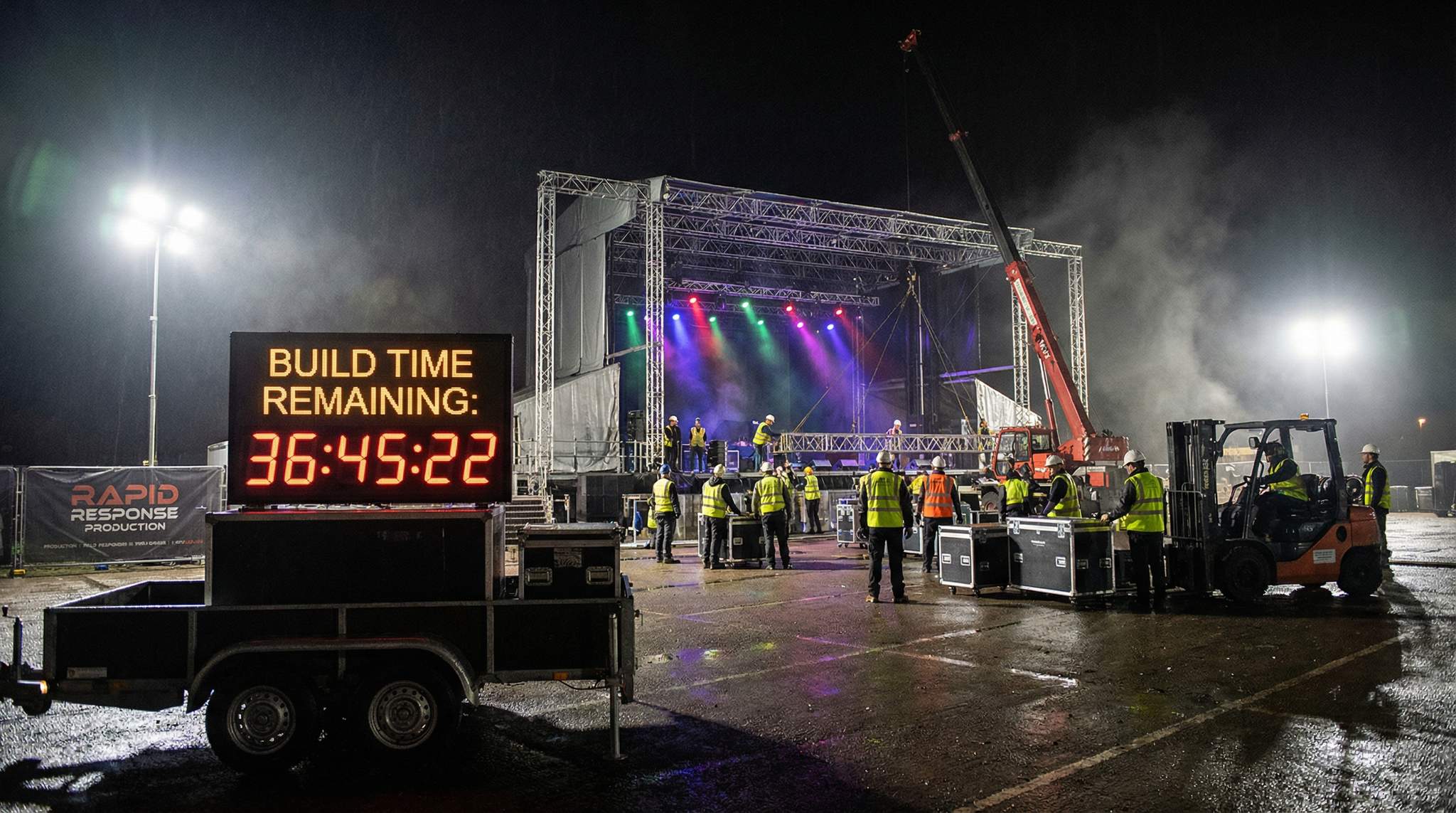 48-Hour Festival Build, 24-Hour Strike: Schedules That Save