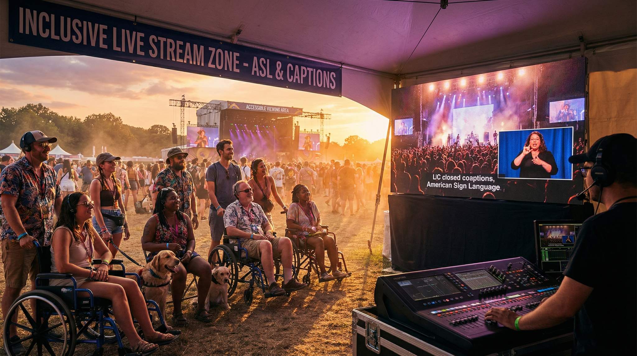 Accessible Live Stream Experiences: Captioning, ASL, and Inclusivity for Festival Fans