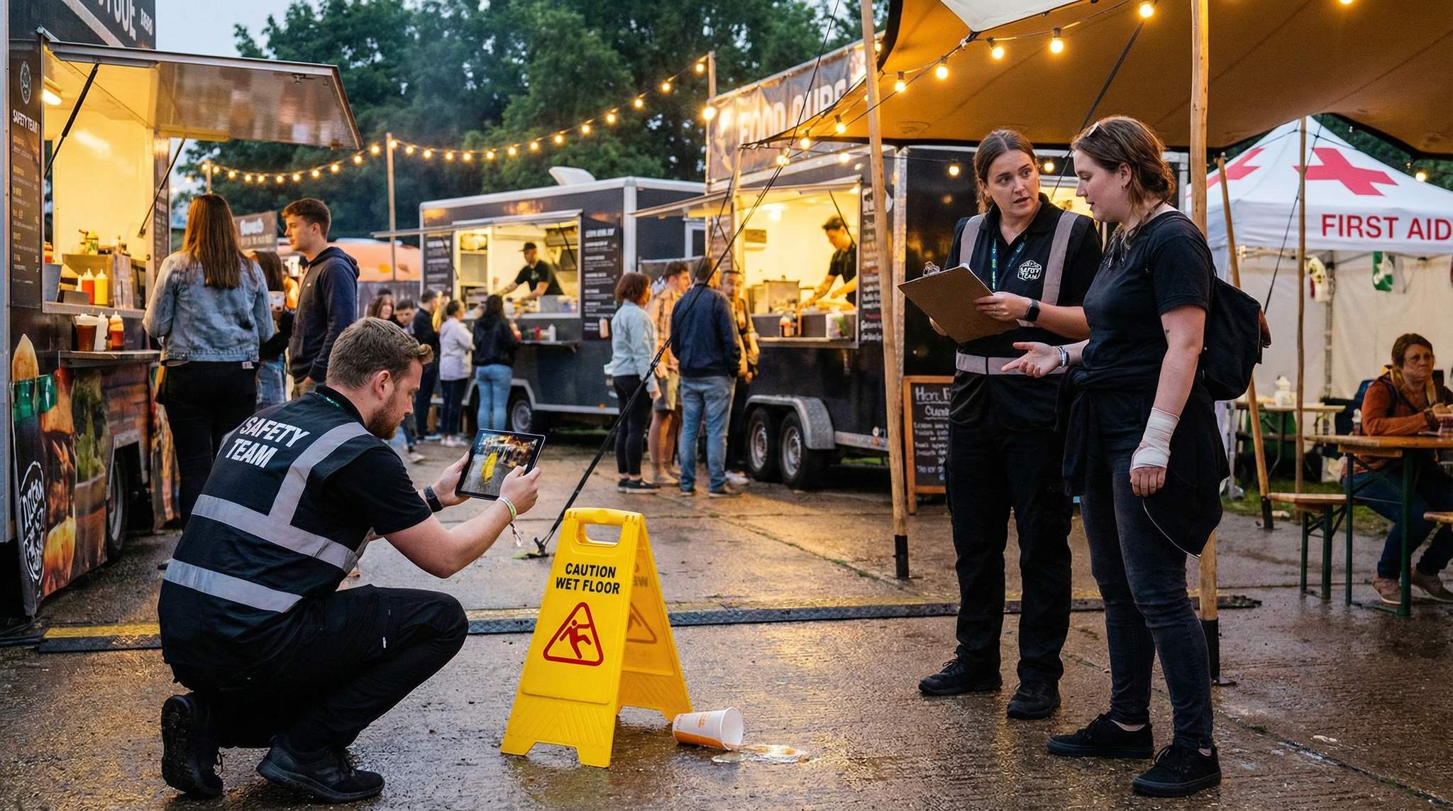 Claims Documentation for Food Festivals: Slips, Burns & Allergies