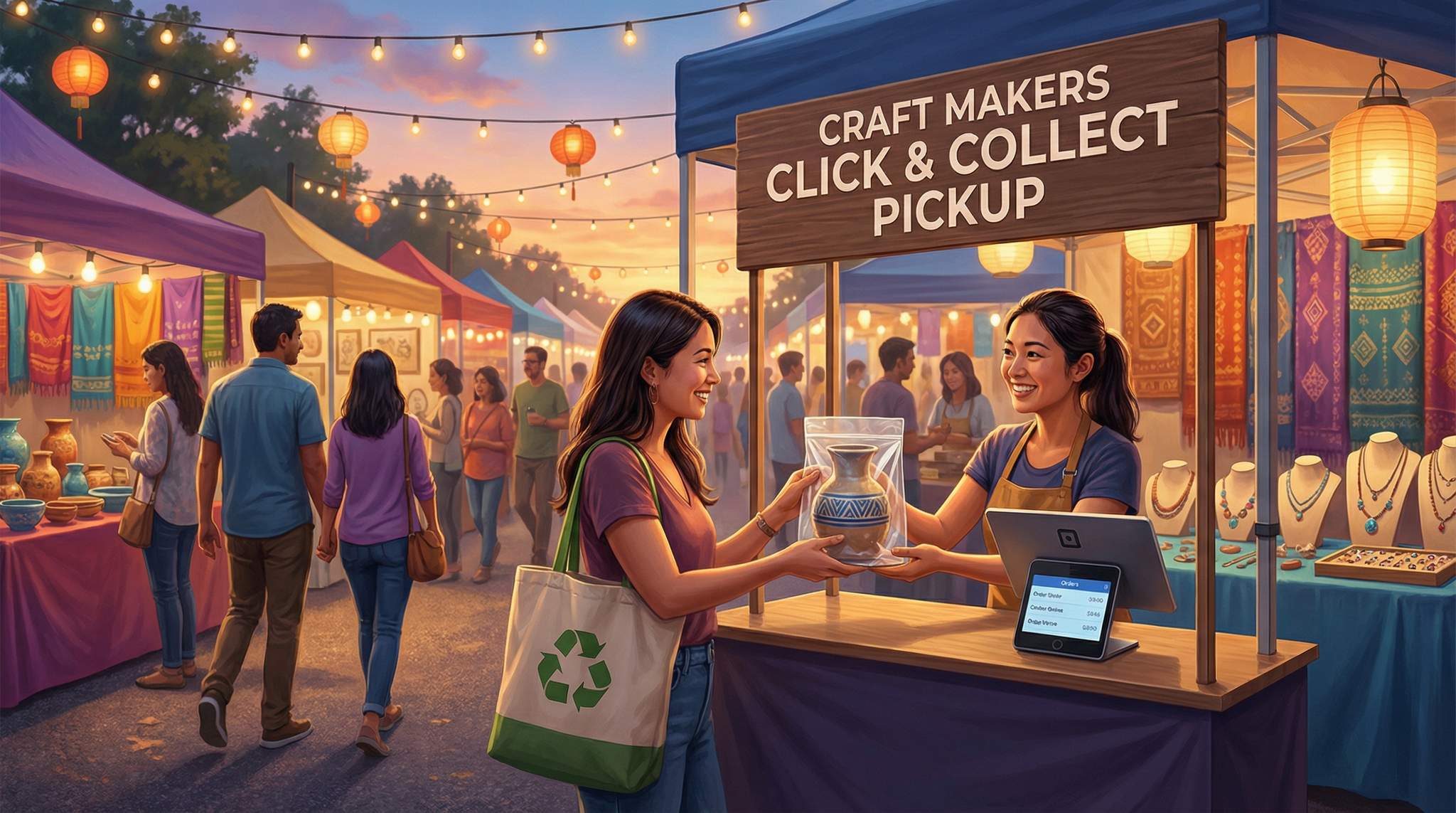 Click-and-Collect for Makers at Cultural Festivals: Convenience that Respects Craft