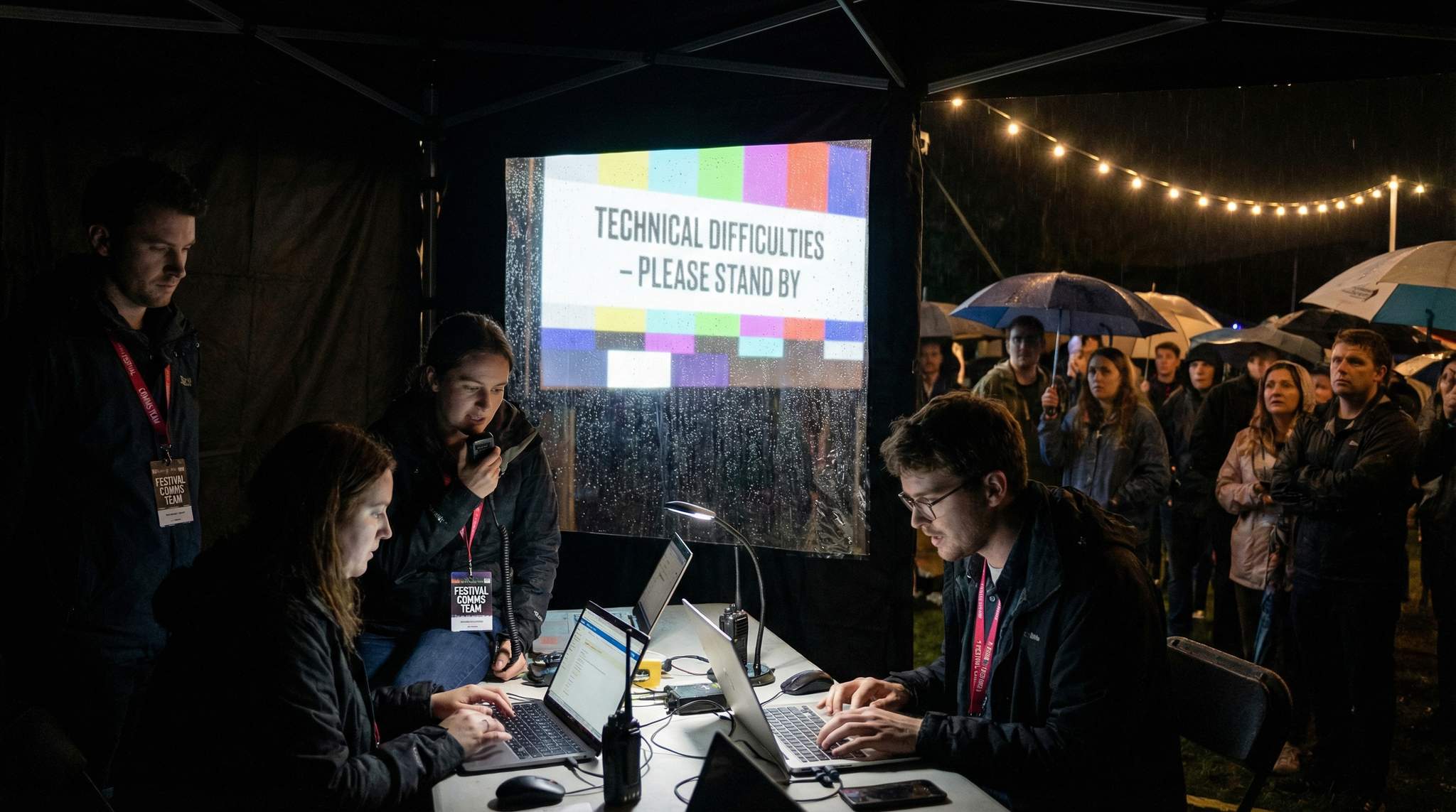 Crisis Comms & Reputation Resilience for Film Festivals: Drafting Statements for Tech Failures, Weather & Safety Incidents