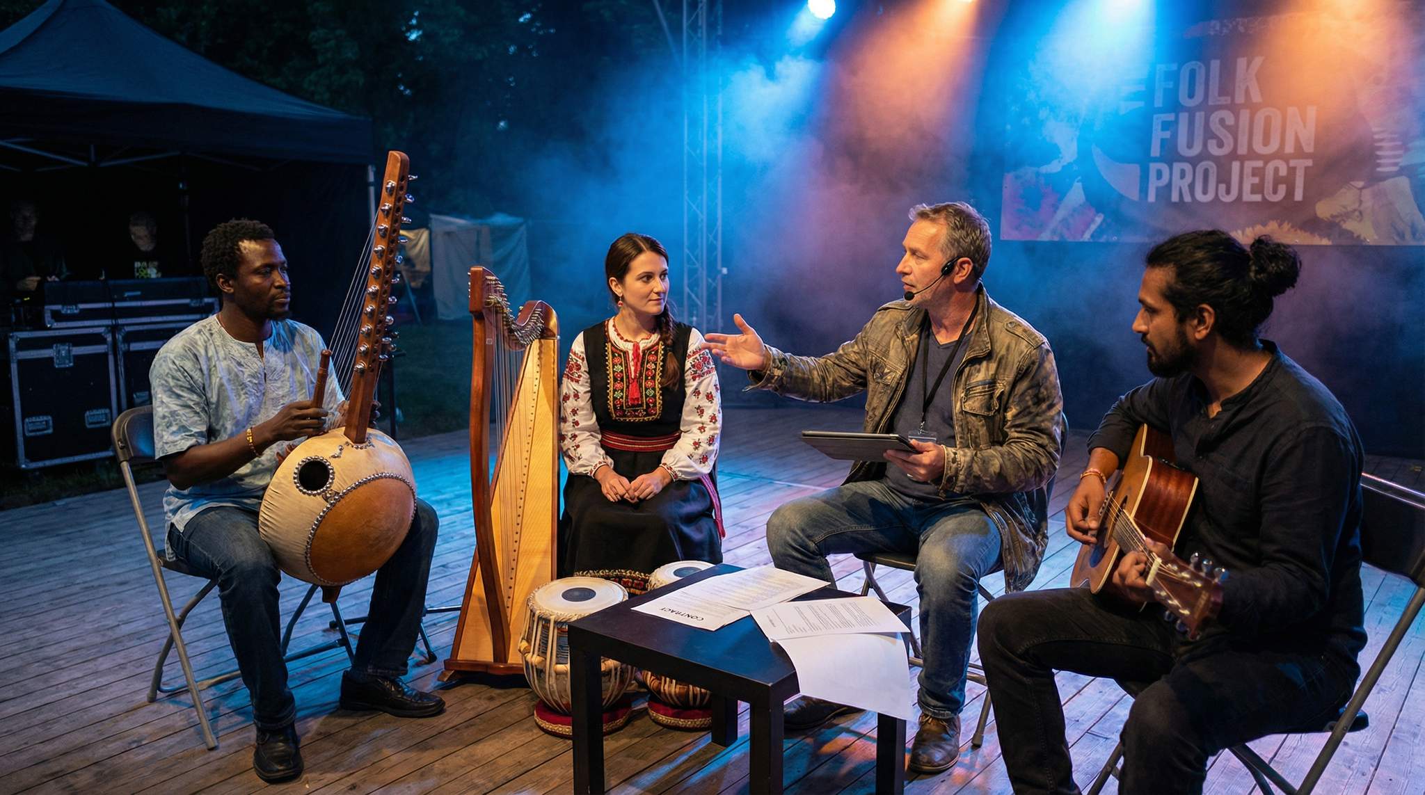 Cross-Cultural Collaborations in Folk Festivals: Rehearsals, Rights, and Respect