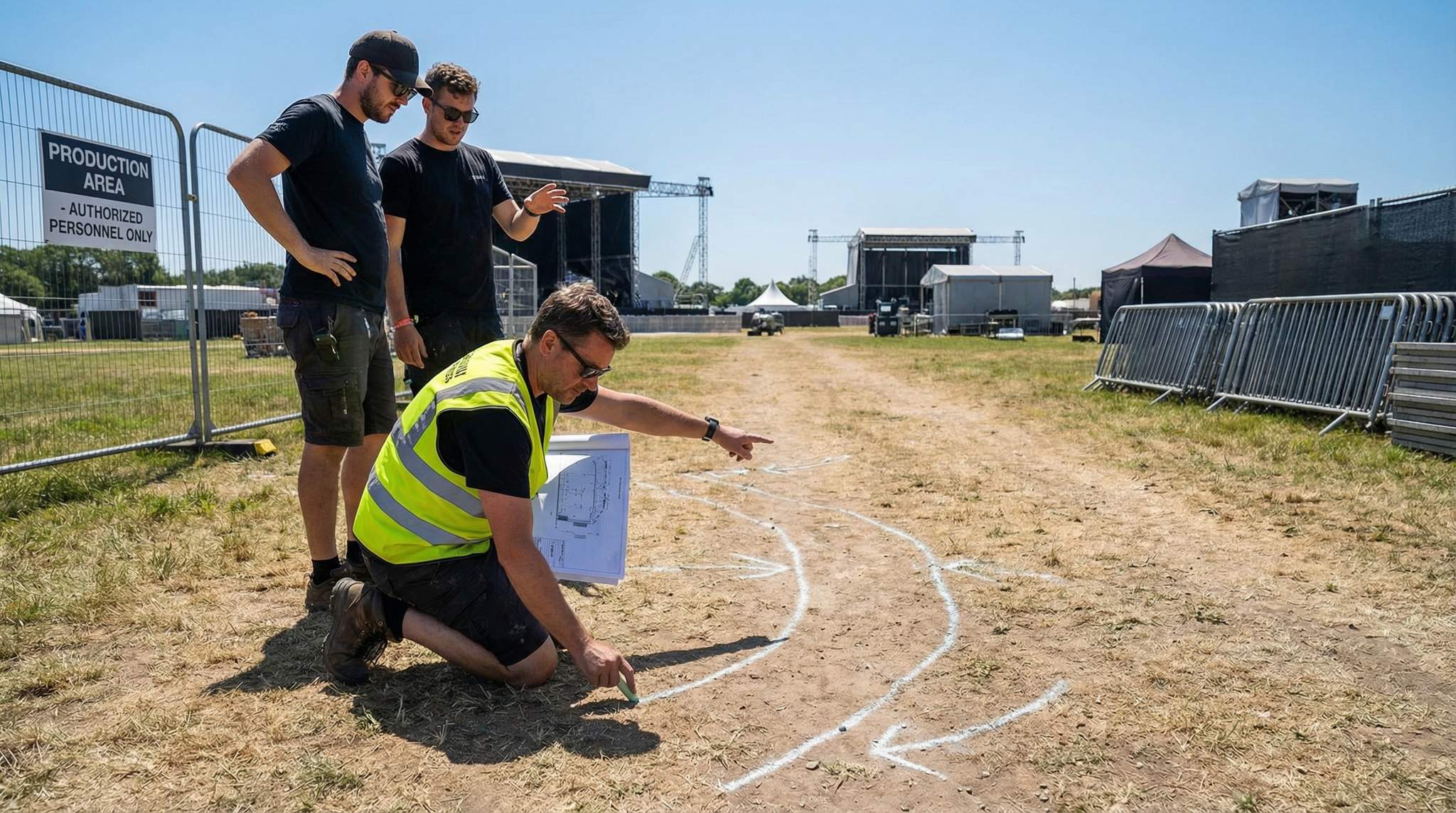 Crowd Modeling With Chalk and Common Sense: Designing Festival Crowd Flows