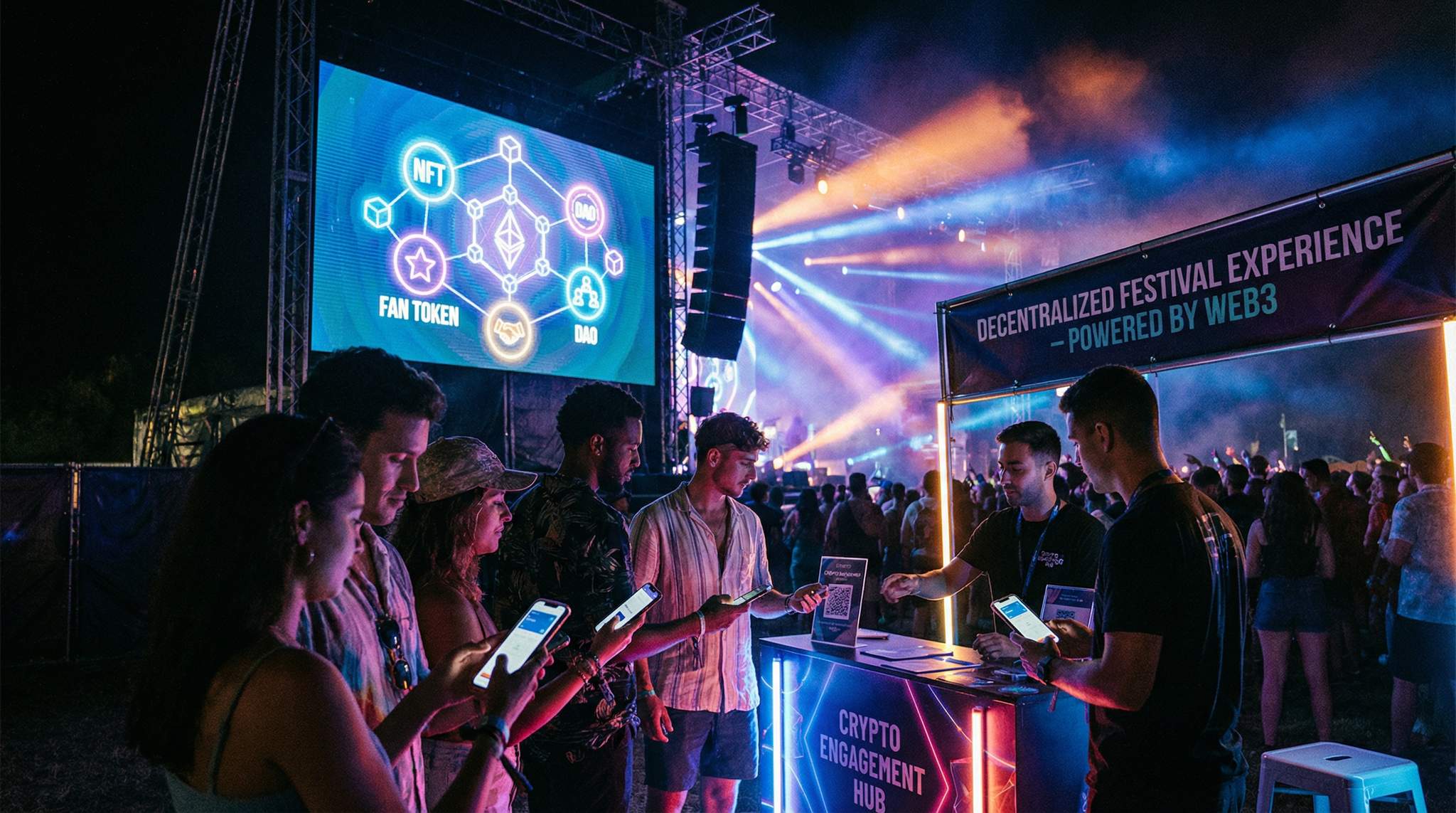 Crypto-Enabled Festivals: Using NFTs, Fan Tokens, and DAOs to Engage Fans and Fund Events