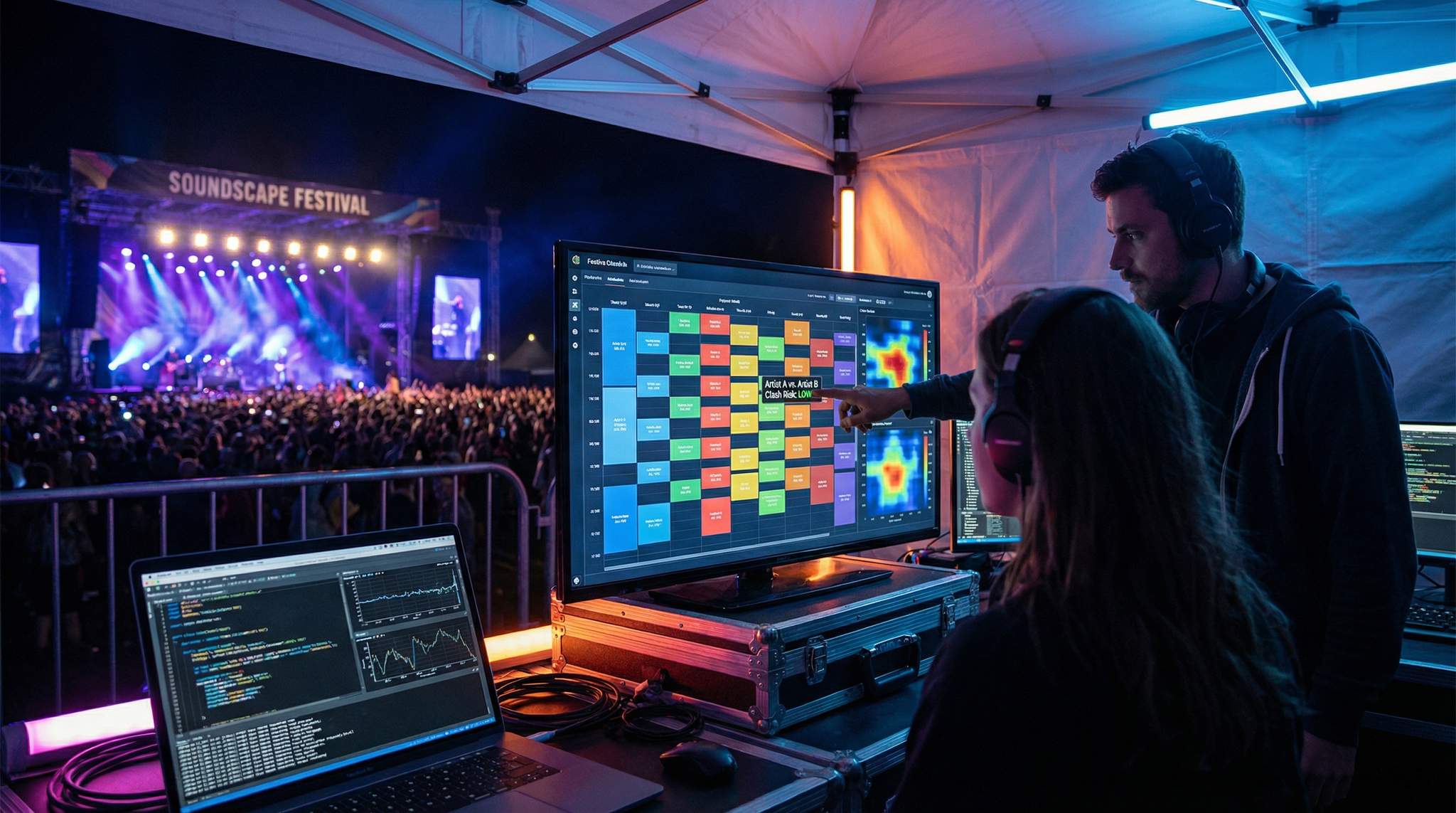 Data-Driven Festival Scheduling: Using Data and Algorithms to Optimize Your Lineup