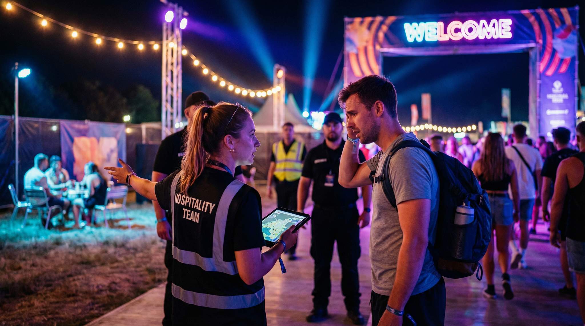 De-Escalation as Hospitality at Festivals