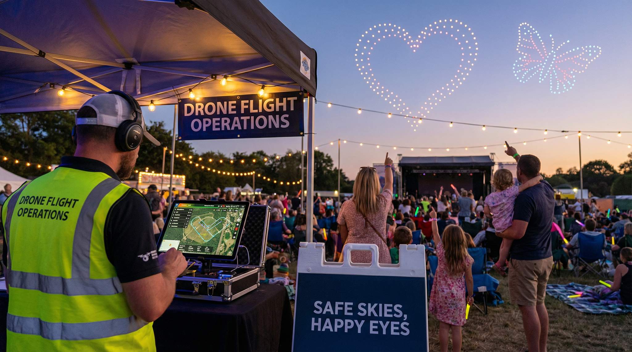 Drone Shows at Family-Friendly Festivals: Safe Skies First