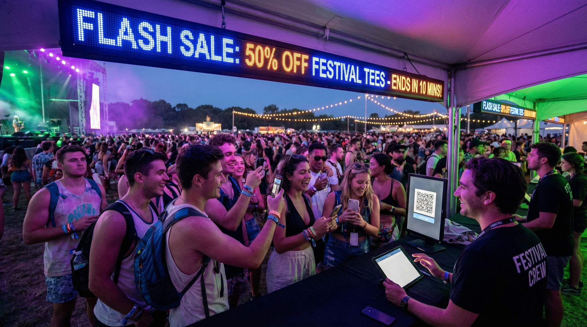 Dynamic On-Site Deals: Real-Time Revenue Optimization at Festivals