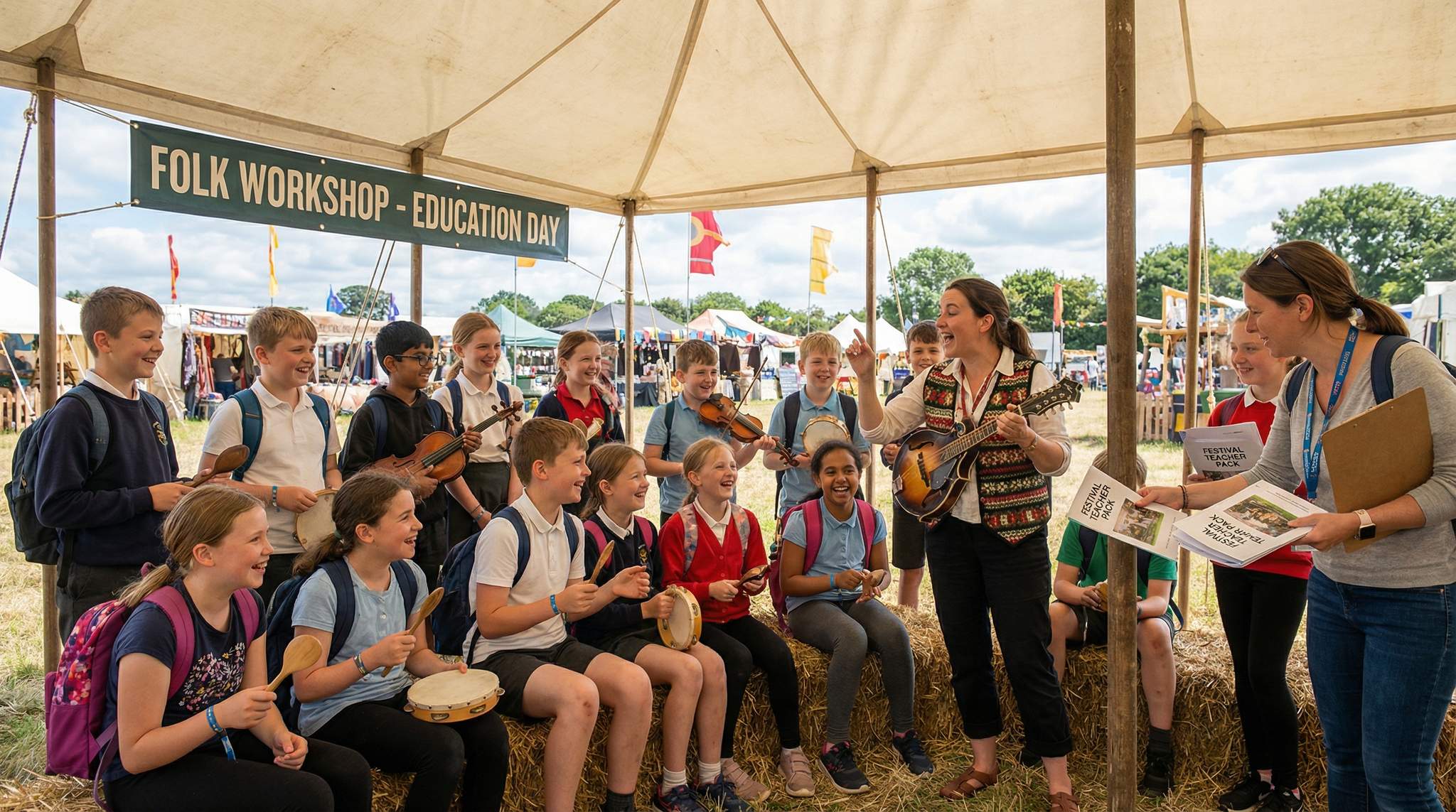 Education Days at Folk Festivals: Engaging Schools with Workshops and Teacher Packs