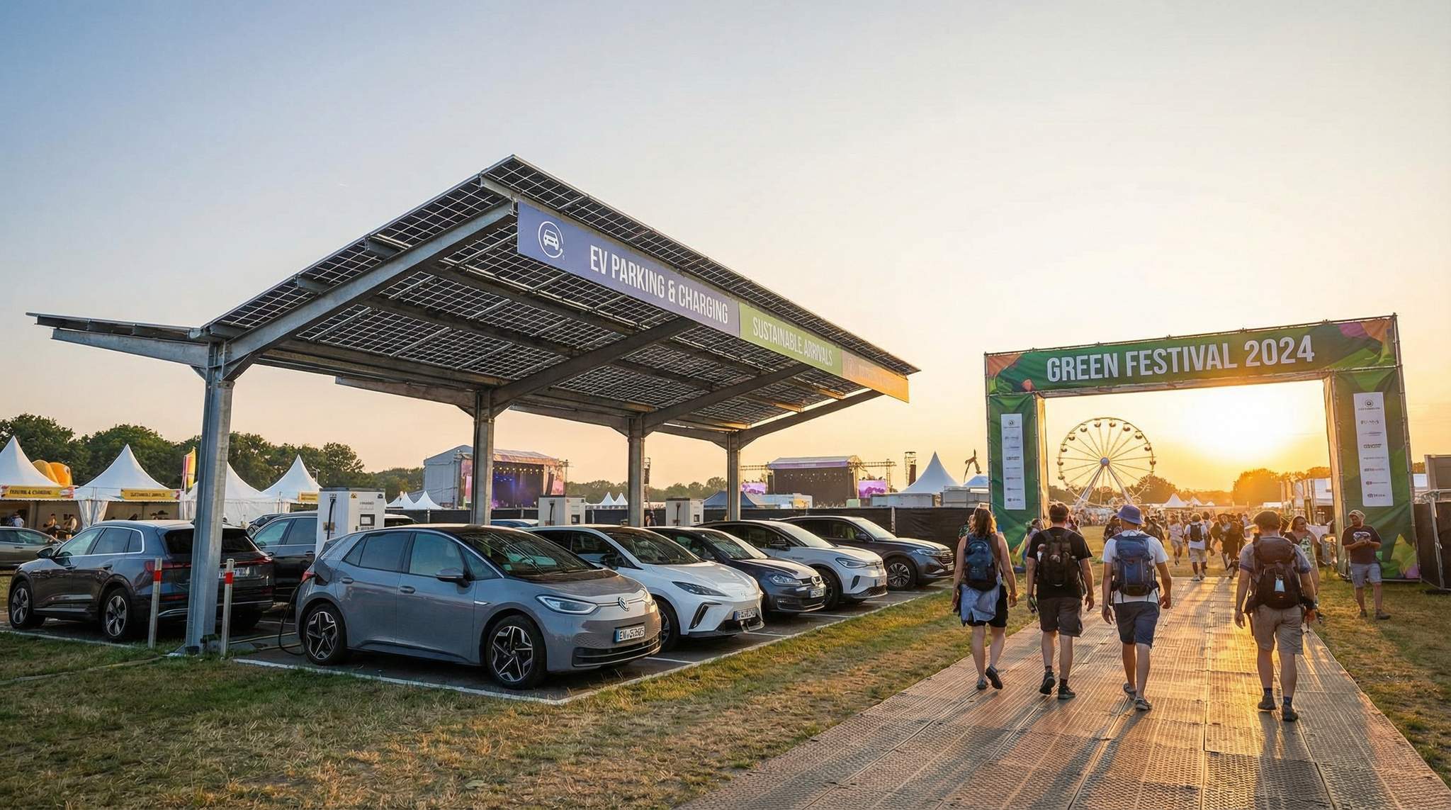 Electric Vehicles at Festivals: Planning for EV Charging, Parking, and Sustainable Arrivals