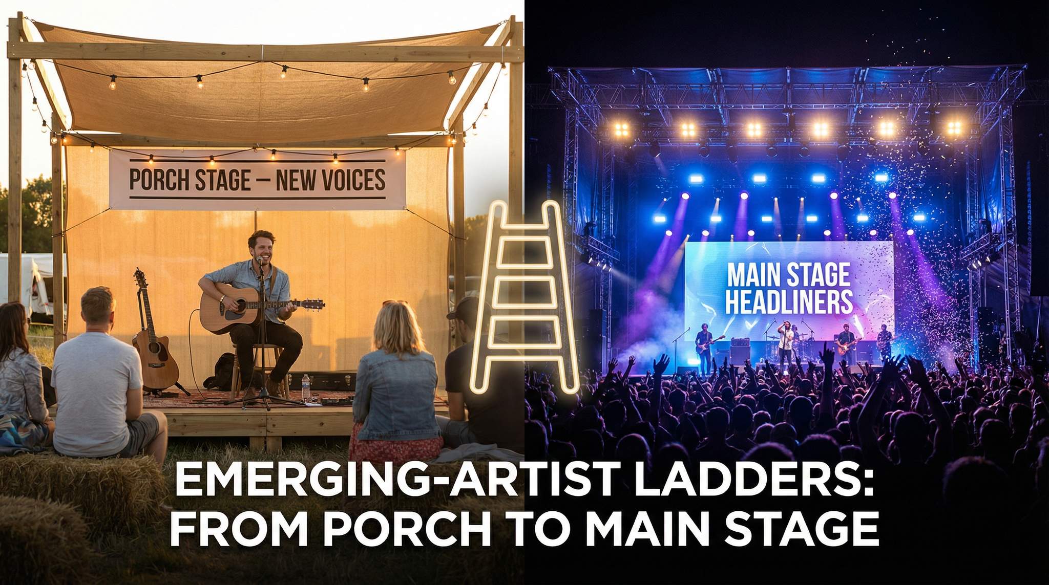 Emerging-Artist Ladders at Boutique Festivals: From Porch to Main Stage