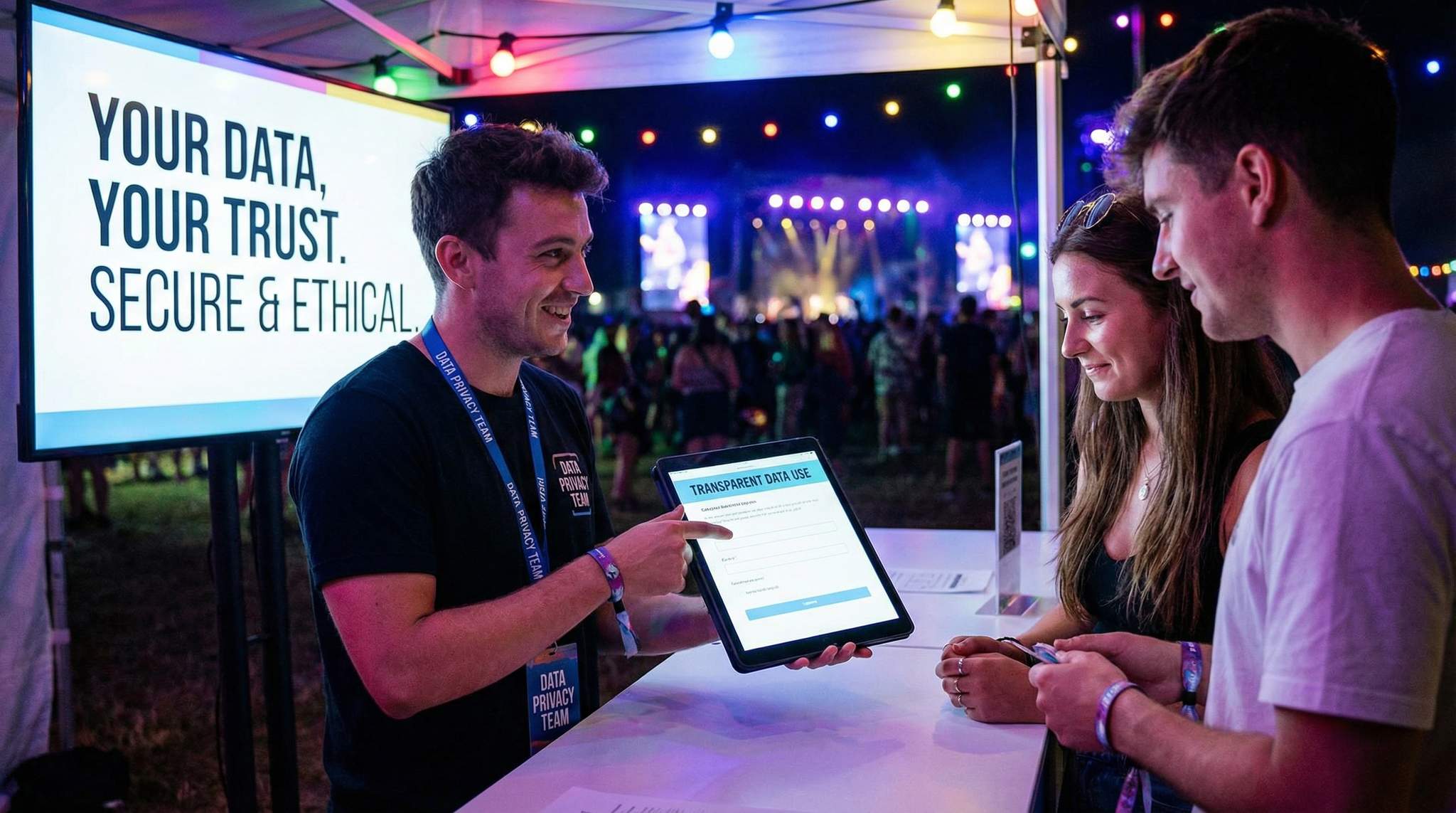 How can festival organizers turn data privacy into a competitive edge? Discover practical tips on ethical first-party data use – from collecting only what’s needed (and telling fans why) to offering VIP perks for data, ironclad security measures, and sharing only aggregated insights with sponsors.

