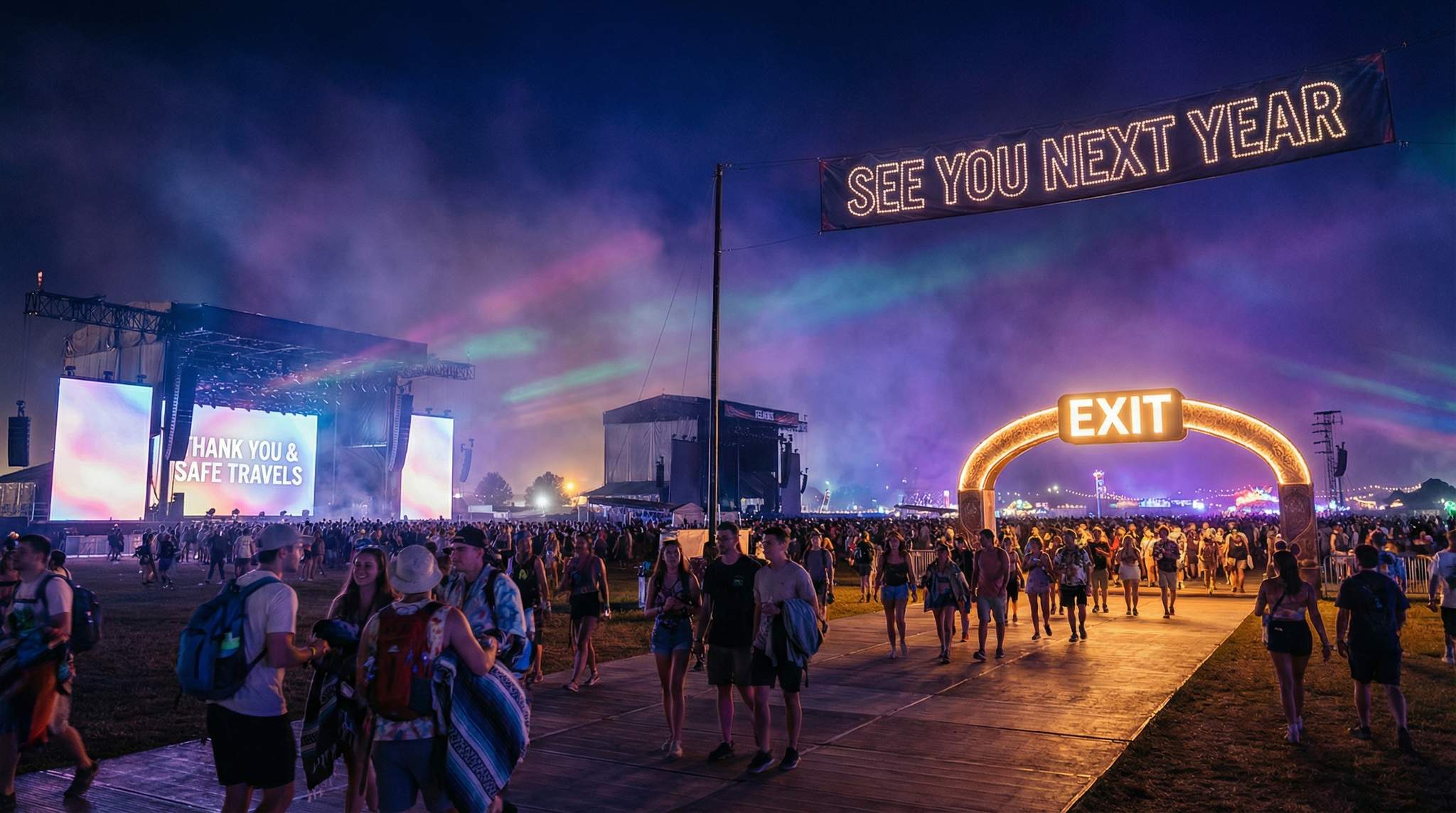 From staggered stage finales to communal closing rituals, discover how to craft a smooth festival exit that leaves attendees safe, happy, and eager to return.
