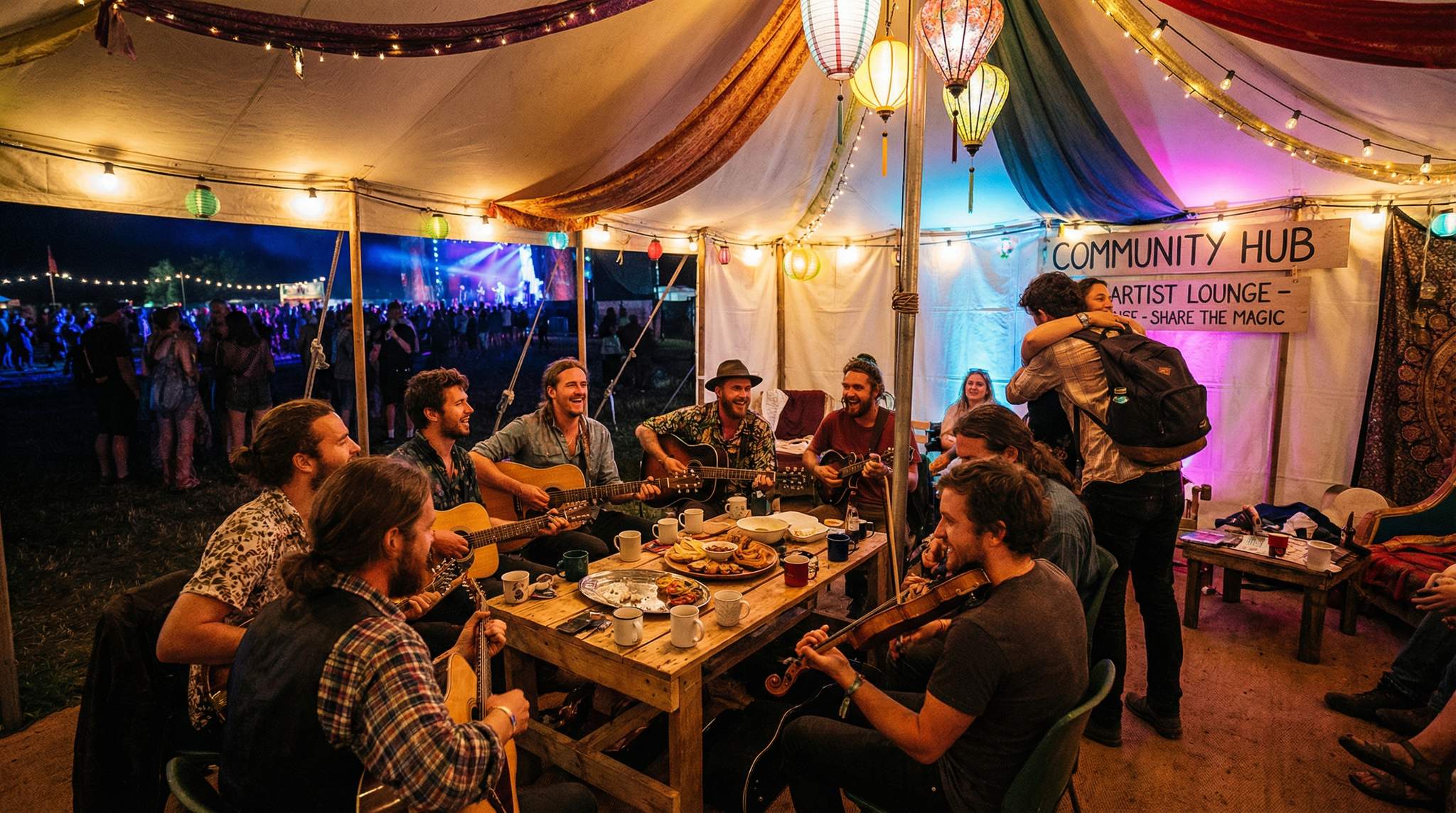 Festival Green Rooms That Encourage Community, Not Isolation