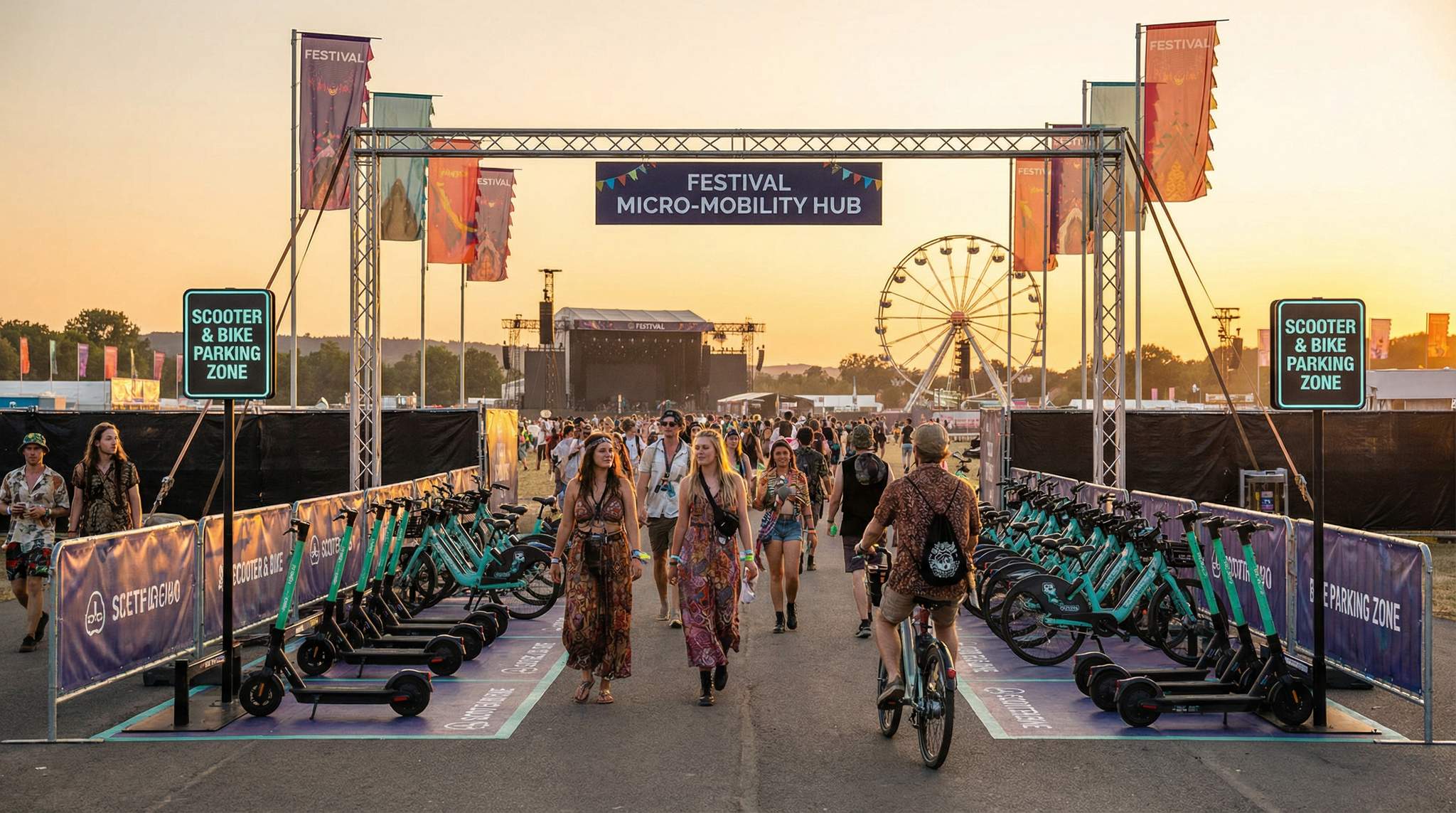 Festival Micro-Mobility: Integrating Scooter &amp; Bike-Share Programs for Safe Attendee Transit