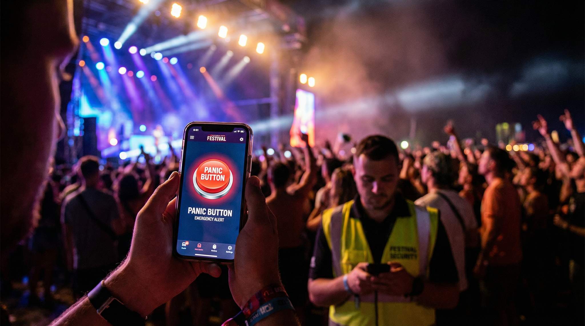 Festival Panic-Button Apps: Ensuring Attendee Safety at the Touch of a Button