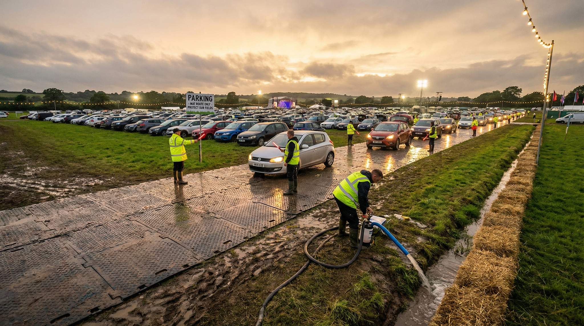 Festival Parking That Doesn’t Wreck Fields – Mat routes, protect roots, and manage runoff