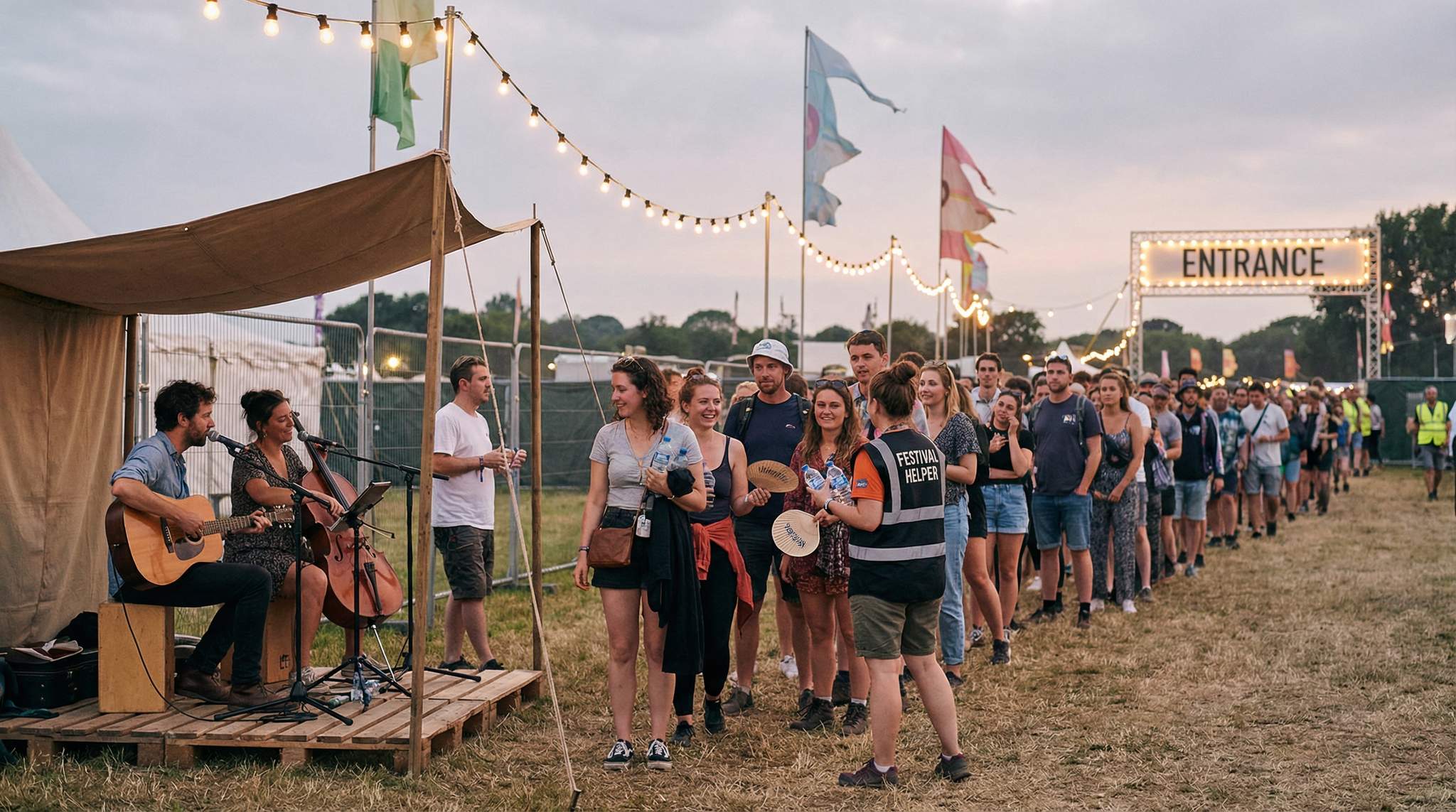 Festival Queue Entertainment That Helps, Not Hypes