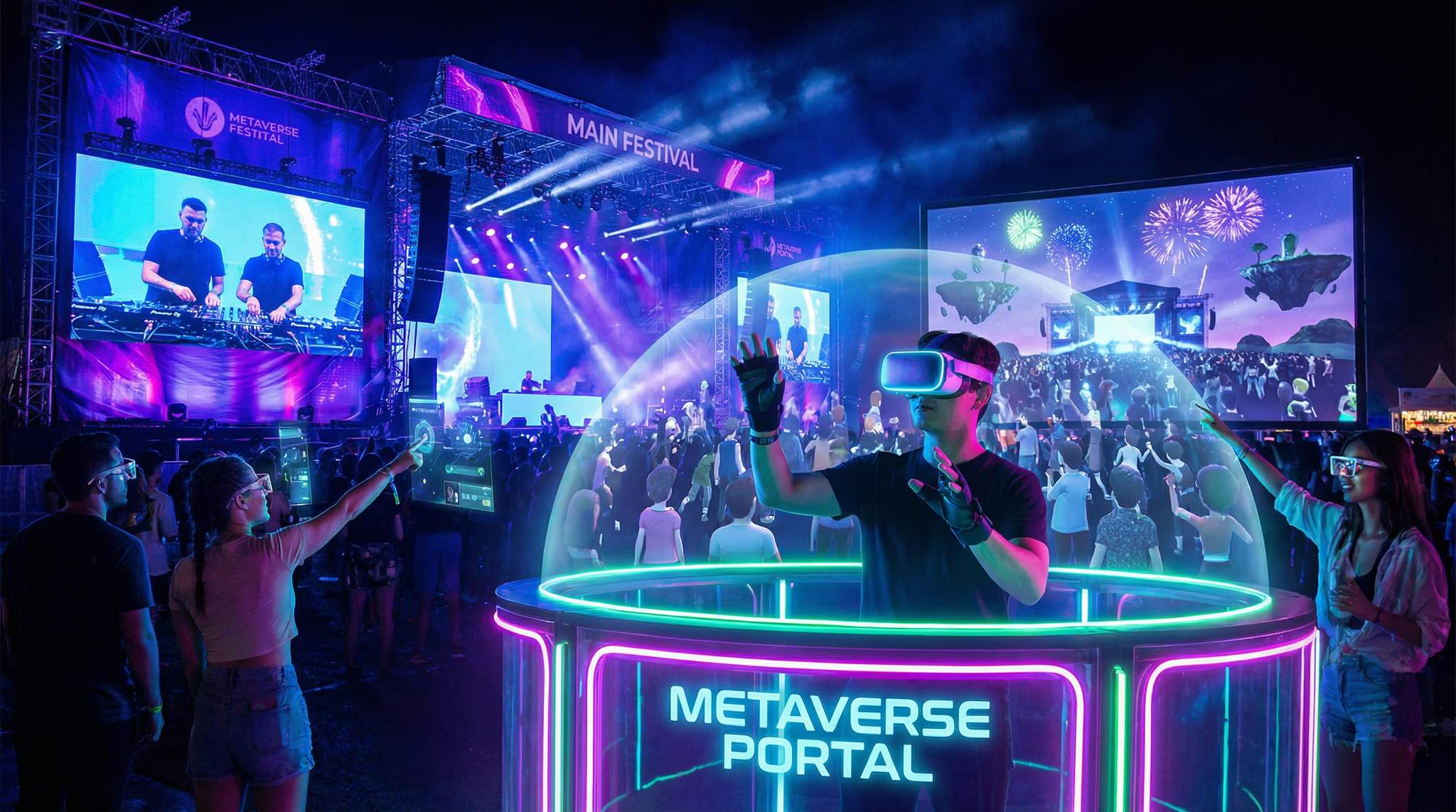 From Mainstage to Metaverse: Integrating Festivals with Virtual Worlds
