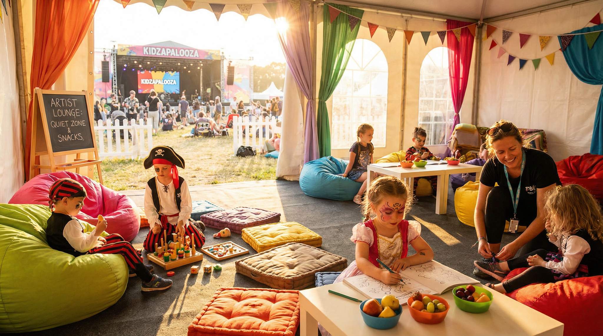 Greenrooms for Children’s Artists at Family-Friendly Festivals