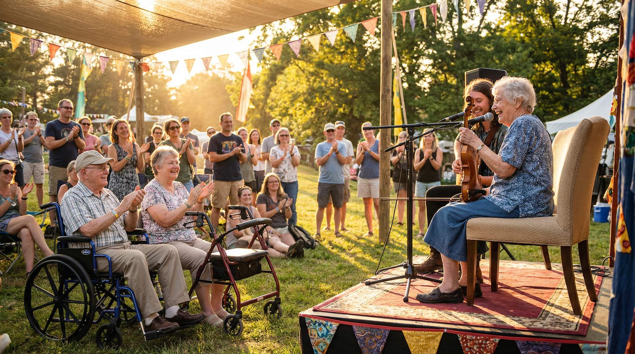 Honouring Elders at Folk Festivals: Access, Seating, and Stage Moments