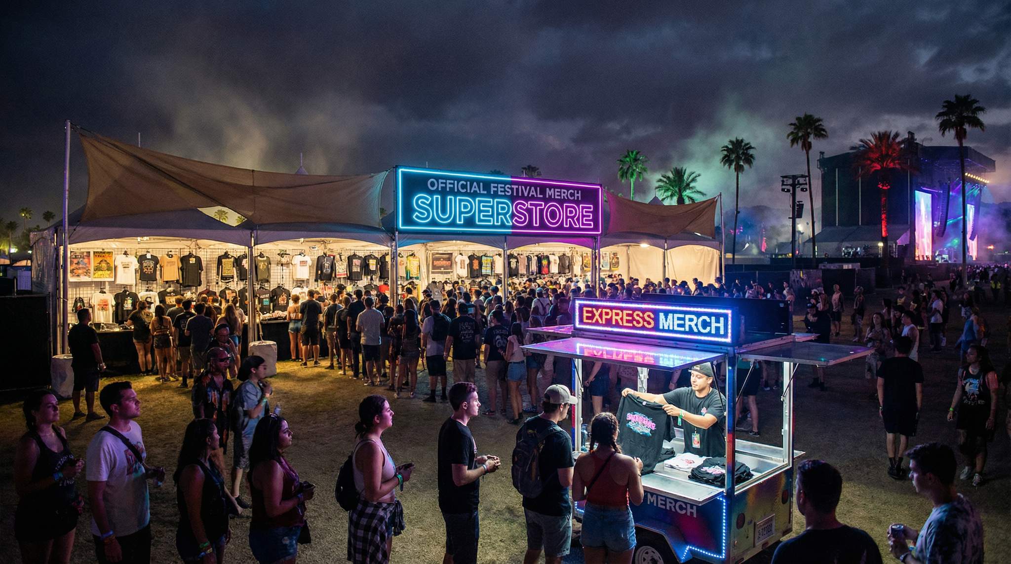 Learn how large-scale festivals maximize merchandise revenue and fan satisfaction.
