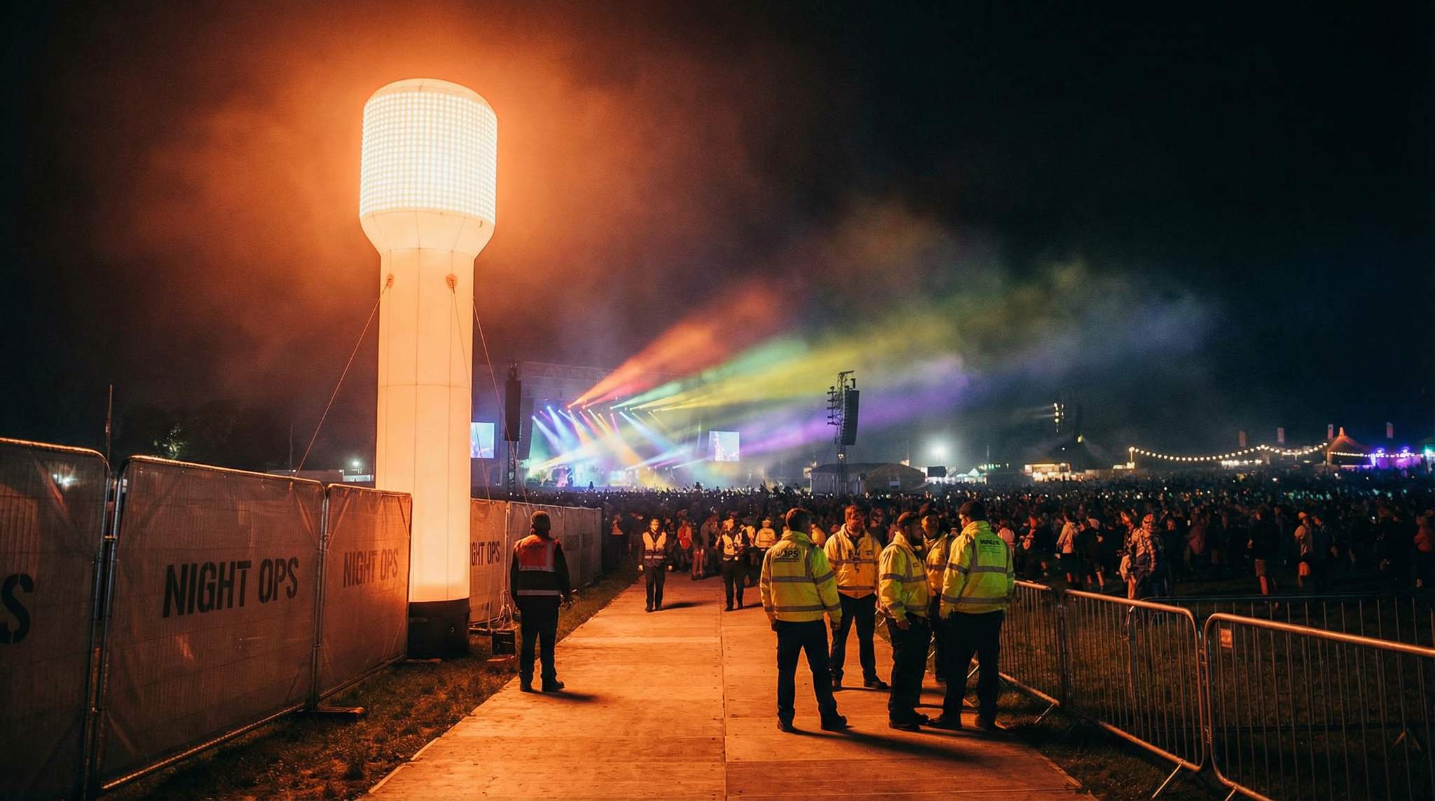 Night Ops at Large-Scale Festivals: Towers, Beacons, and Patrols After Dark