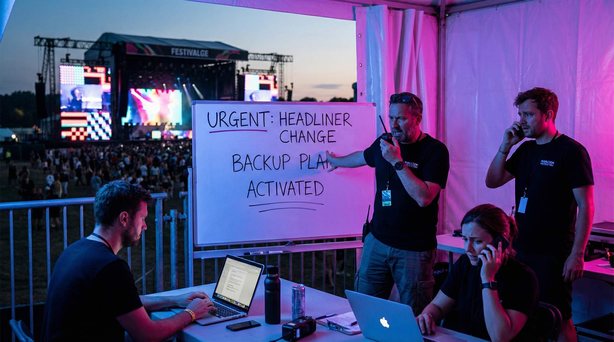 No-Show Backup Plan: Handling Last-Minute Lineup Changes at Festivals
