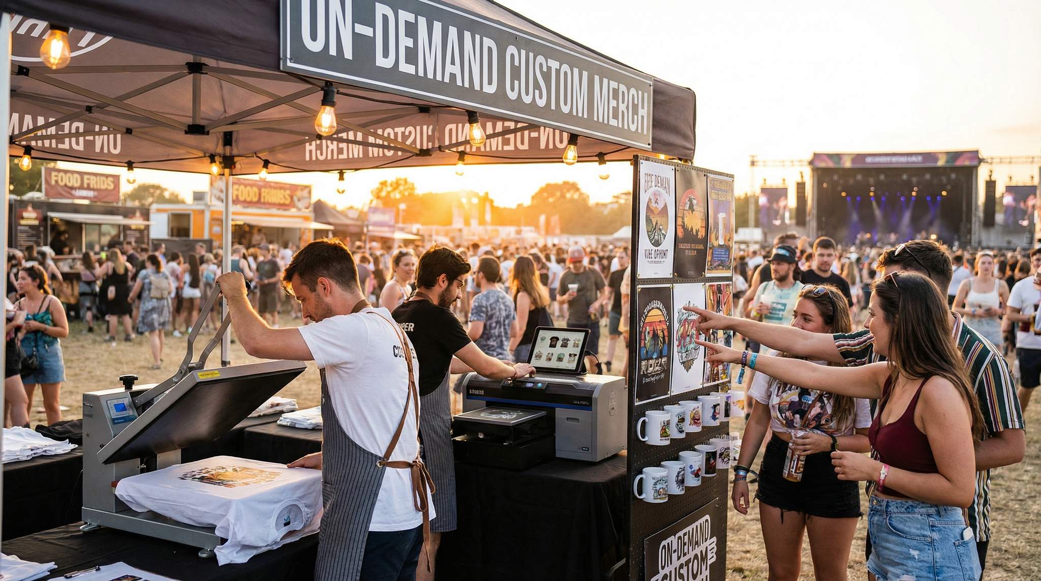 On-the-Fly Festival Merch: Personalized Souvenirs Without Overstocking