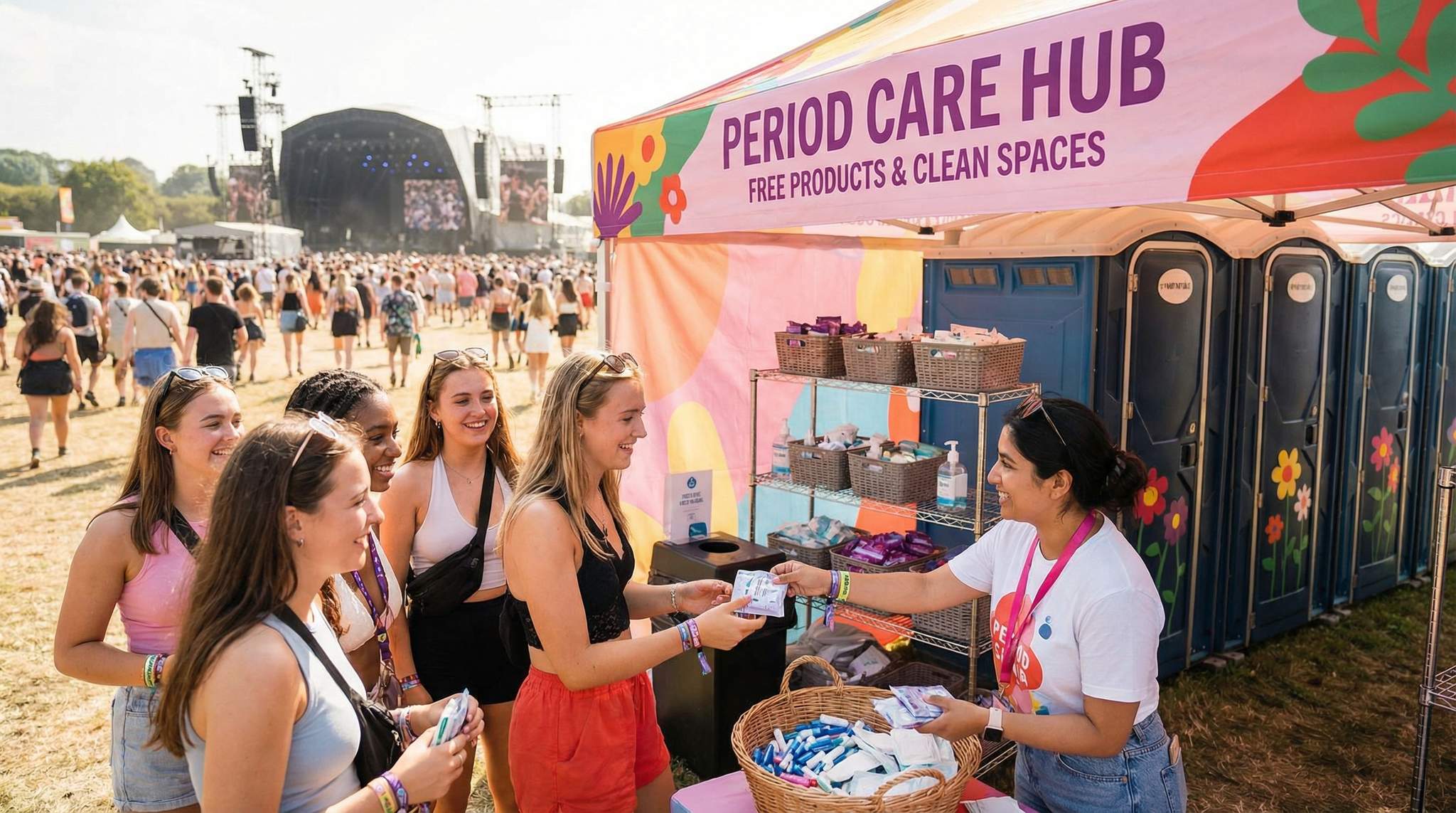 Period-Friendly Festivals: How to Support Attendees with Menstrual Needs