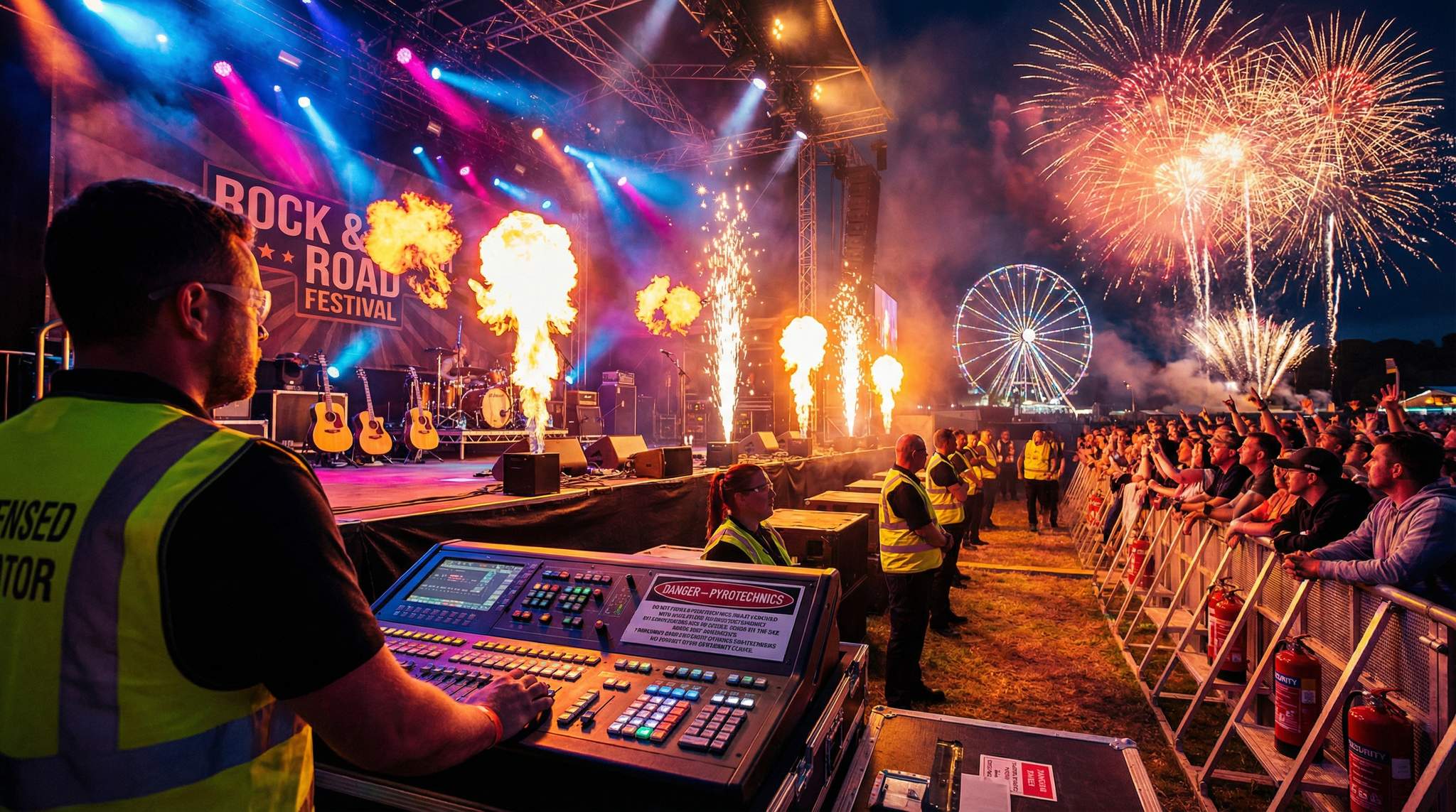 Pyro for Rock-Country Hybrid Festivals: Safety and Spectacle