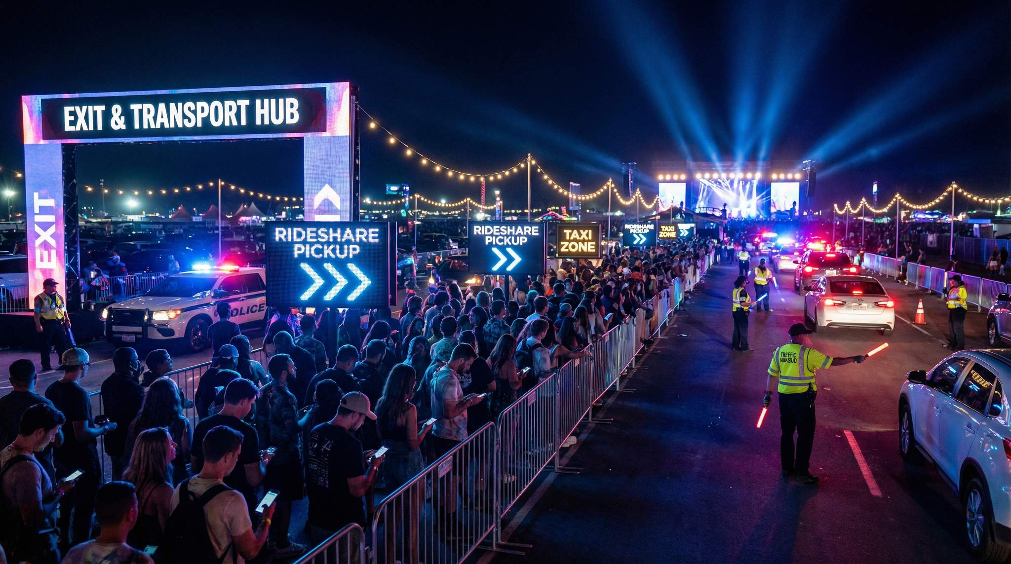 Rideshare, Taxis, and PUDO Discipline: Smooth Exits at Large-Scale Festivals