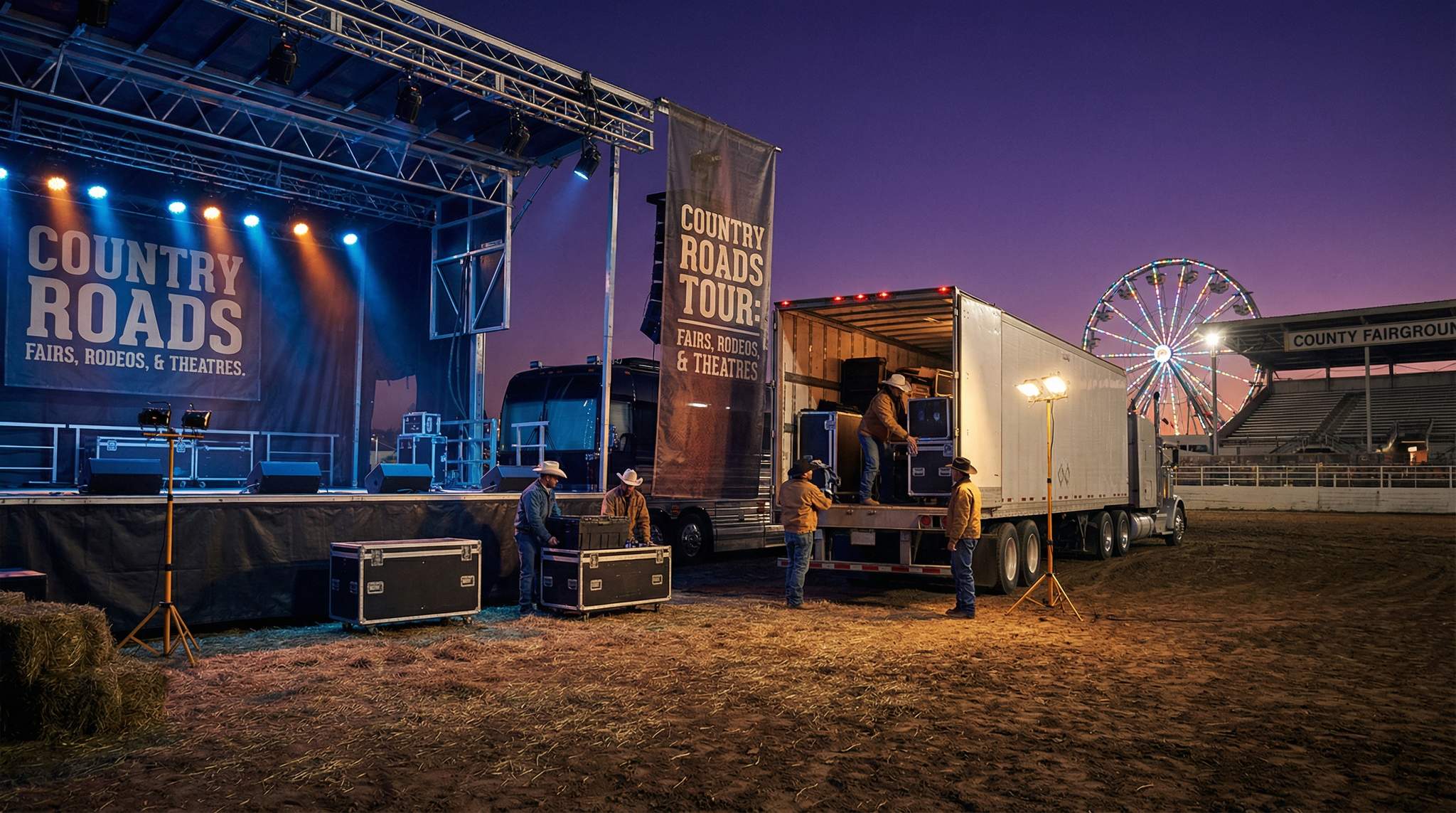 Routing Across Fairs, Rodeos, and Theatres for Country Music Festivals