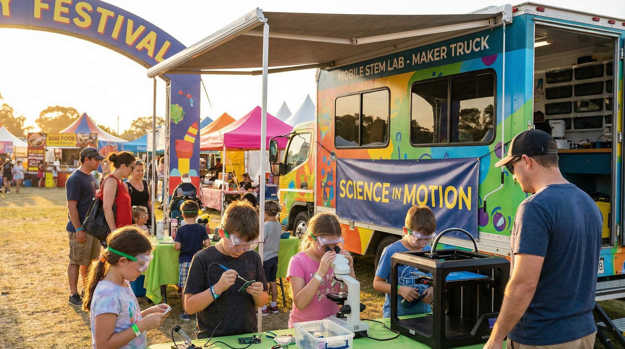 Showcase: Mobile STEM Labs and Maker Trucks for Family-Friendly Festivals