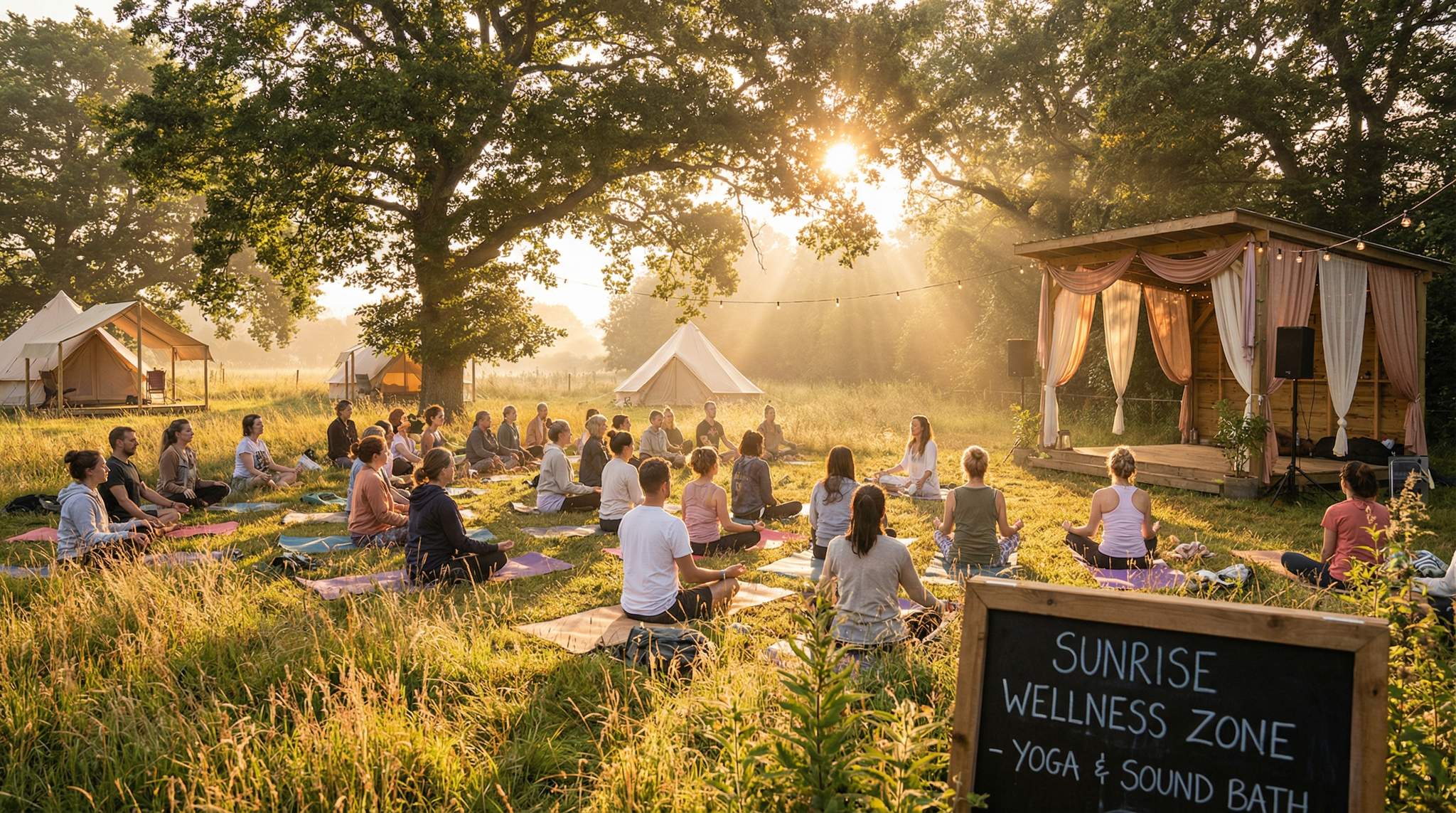 Showcase: Wellness Mornings and Field Baths at Boutique Festivals