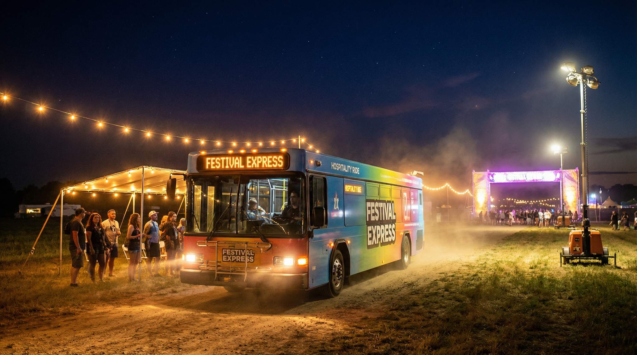 Shuttle Loops for Remote Festival Sites: Movement as Hospitality
