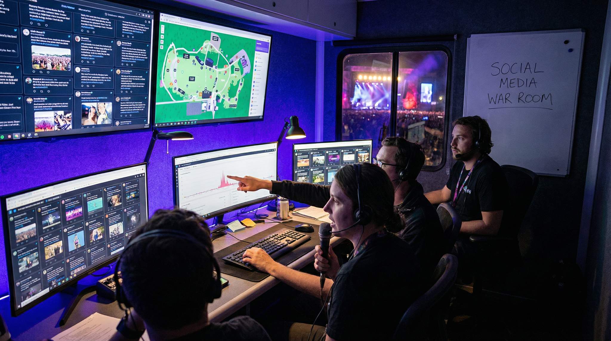 Social Media War Room for Festivals: Real-Time Listening, Response & Transparency