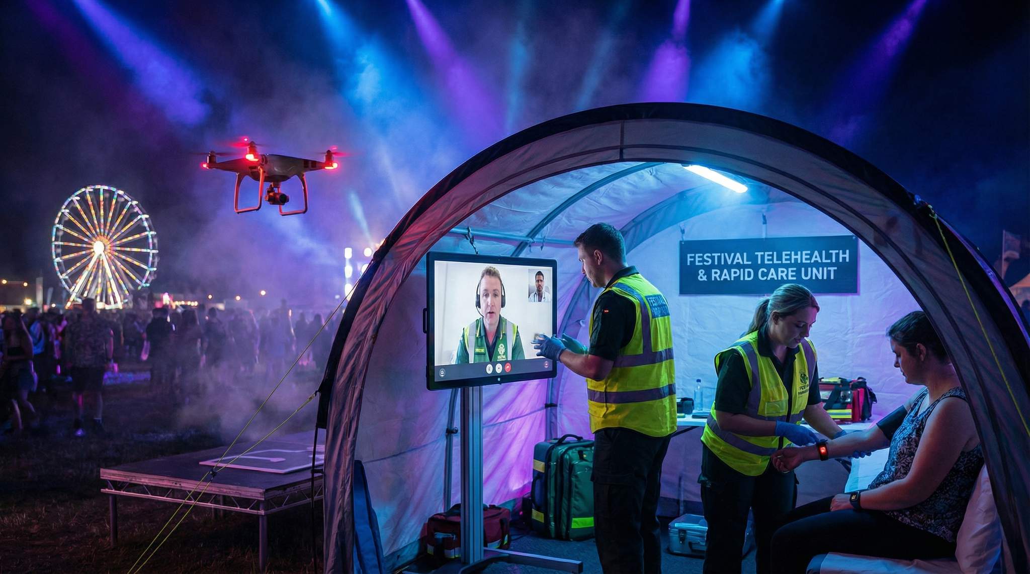 Telemedicine at Festivals: Integrating On-Site Clinics with Remote Care