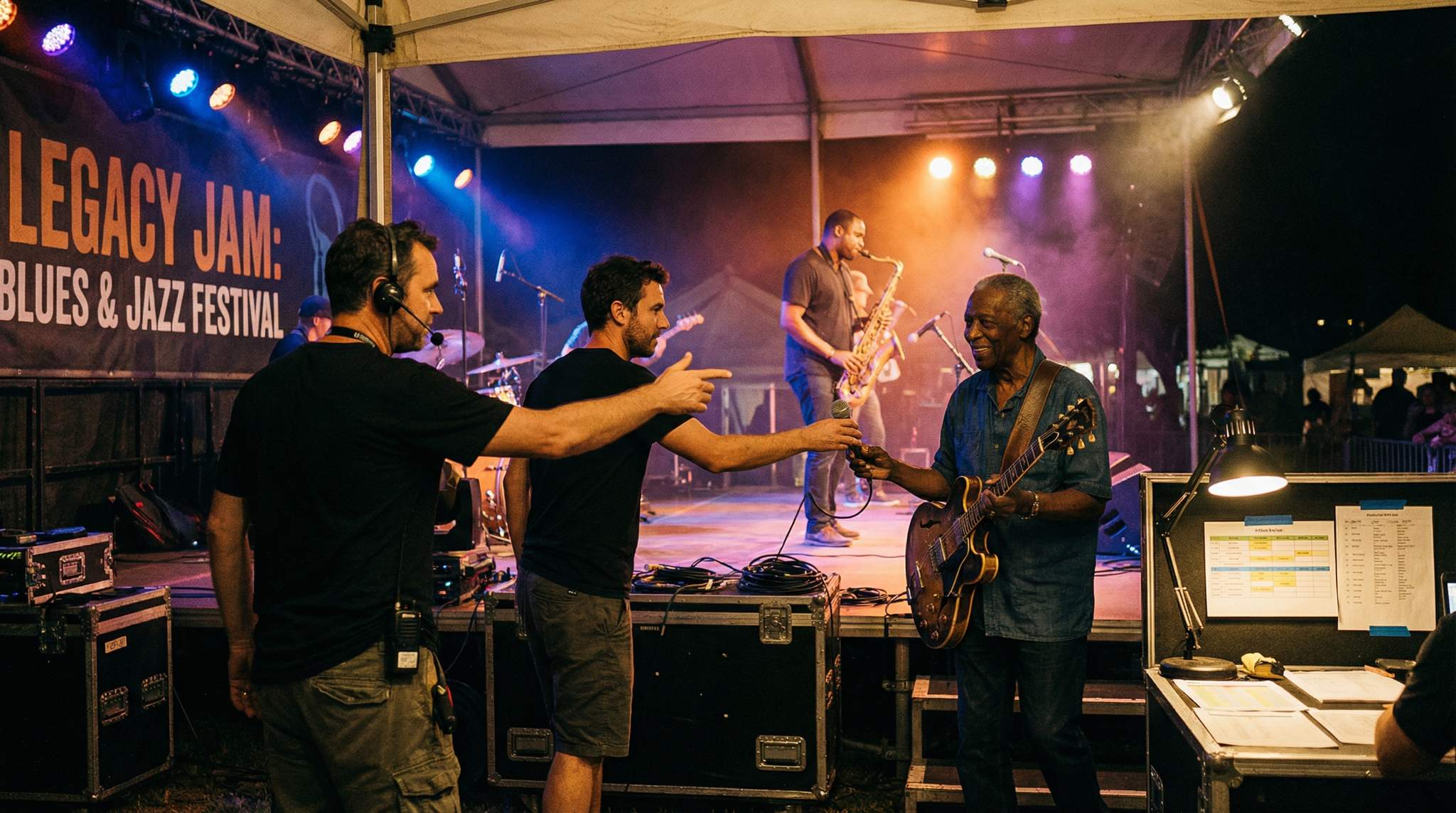 Insider tips for producing a jazz &#038; blues festival without missing a beat: embrace jam sessions, deliver stellar sound, and create a soulful atmosphere.
