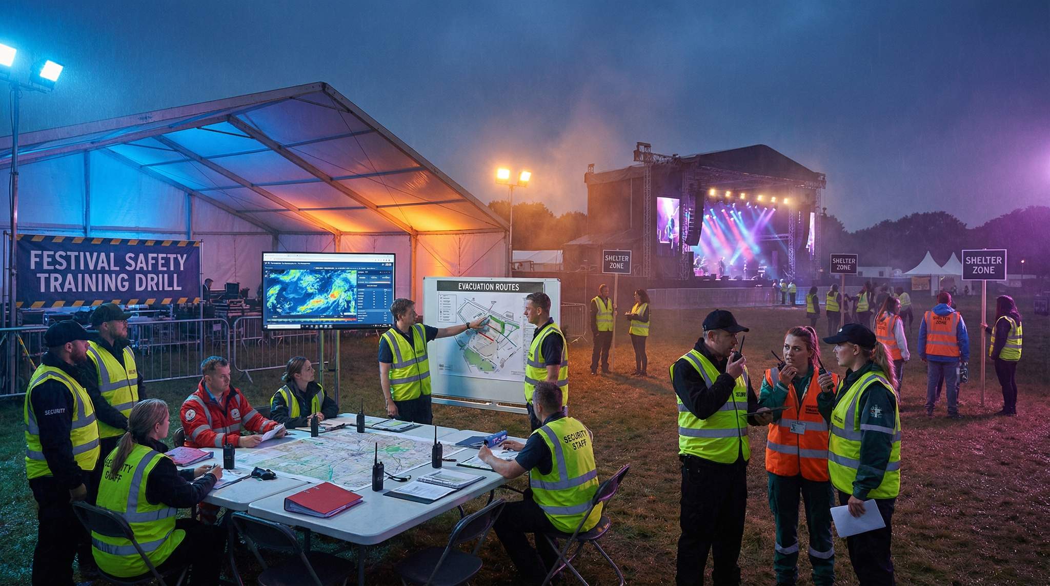 Training, Drills, and Table-Tops: Rehearsing Festival Weather Holds, Evacuations, and Missing-Child Scenarios