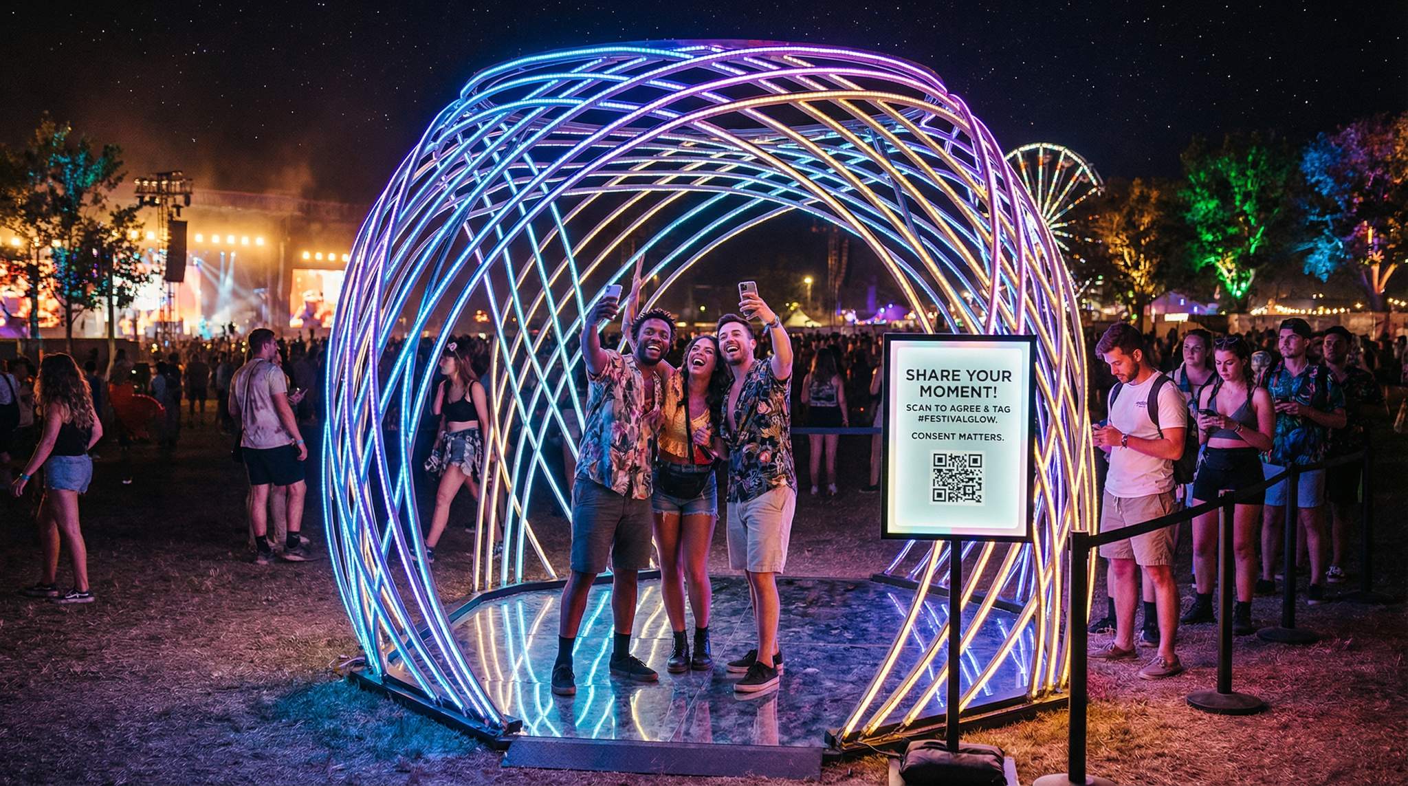 Learn to craft Instagrammable, safe festival installations, leverage QR code sharing with clear consent, and turn attendee content into free marketing gold.
