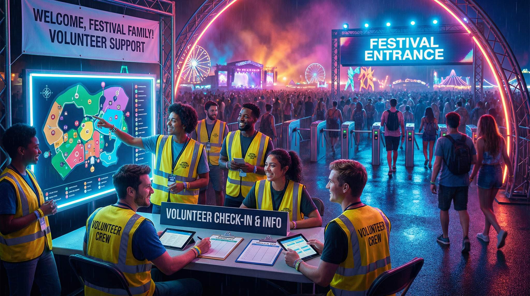 Volunteer Programs at Industrial-Scale Festivals