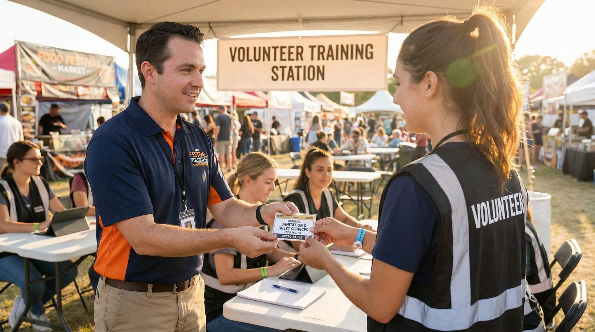 Volunteer Training & Certification Paths at Food Festivals: Creating Micro-Badges to Professionalise Your Volunteer Corps