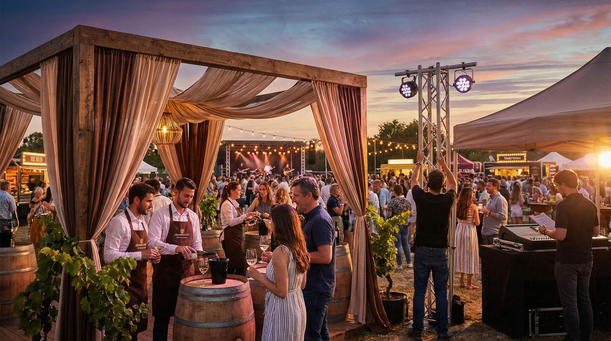 Master the art of wine festival production with expert secrets on planning, venue design, winery curation, safety, marketing &#038; more.
