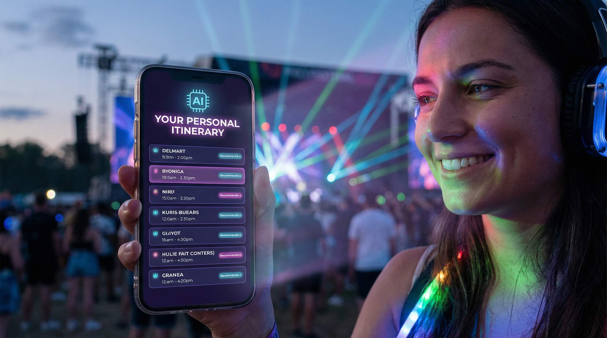 Your Festival, Your Itinerary: Using AI to Personalize Attendee Schedules