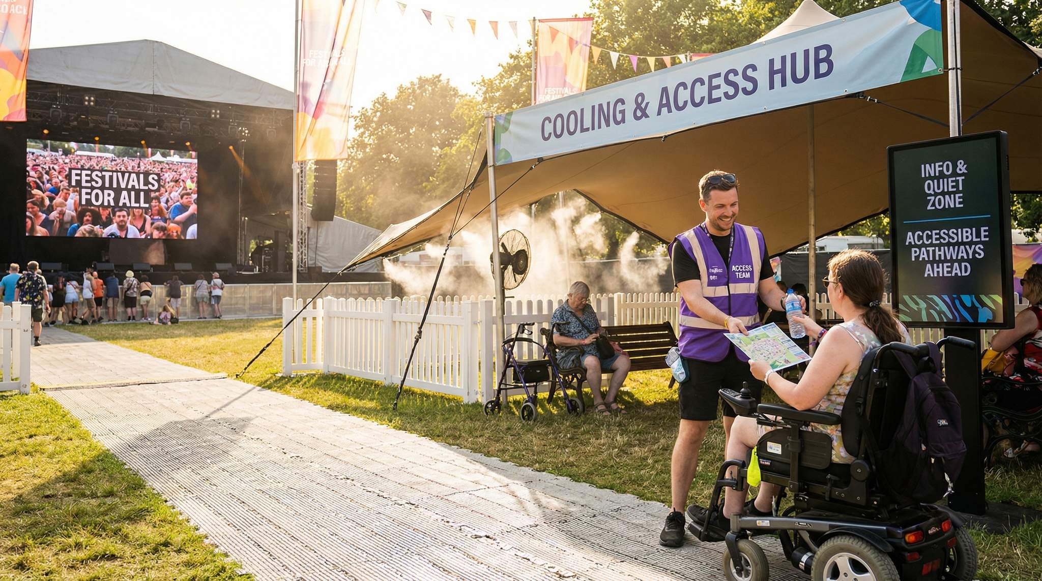 Accessibility Communications for Summer Festival Grounds