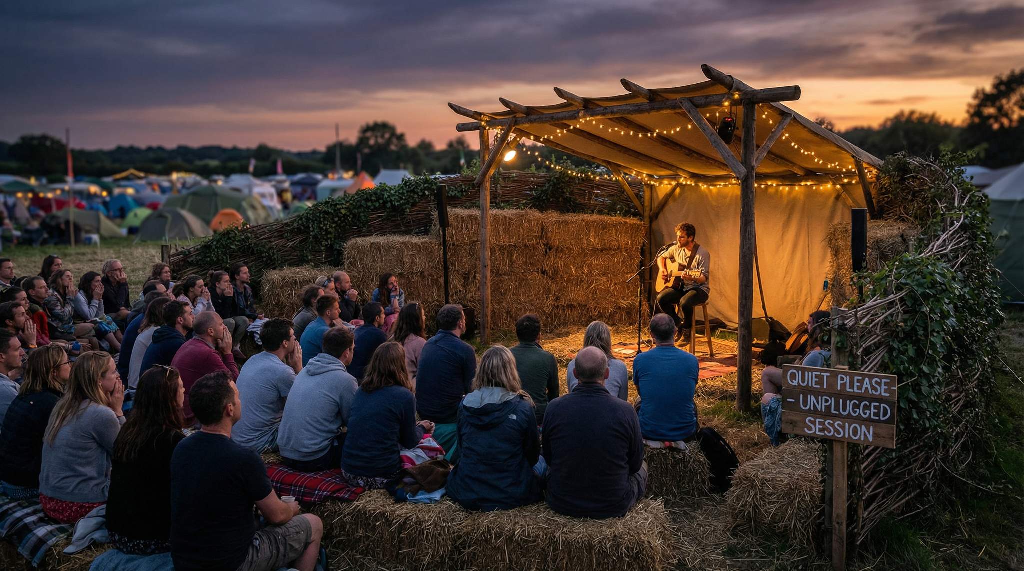 Acoustic & Unplugged Festival Moments: Engineering Pin-Drop Rooms Outdoors