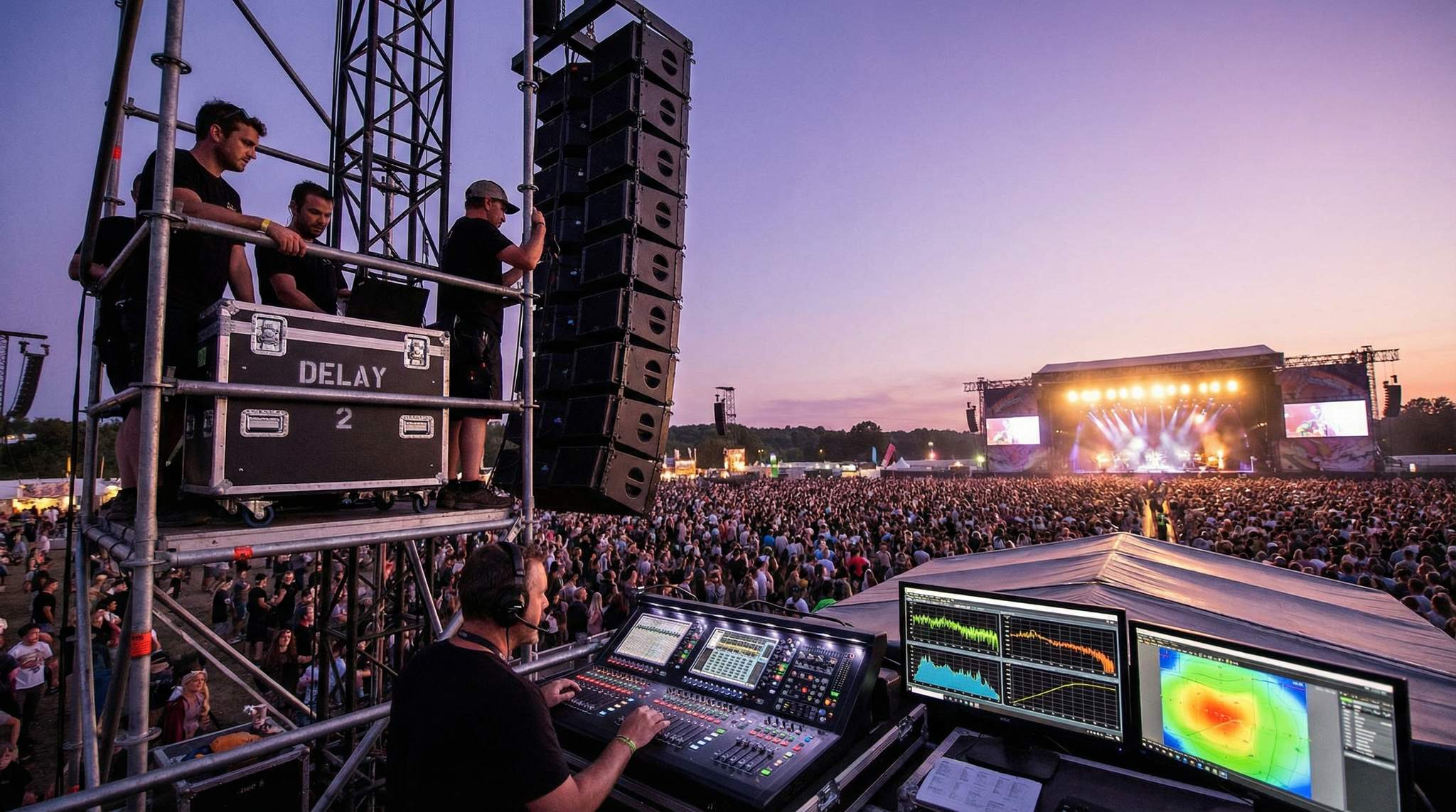 Audio Coverage for 200,000: Ensuring Even Sound and Intelligibility at Large-Scale Festivals