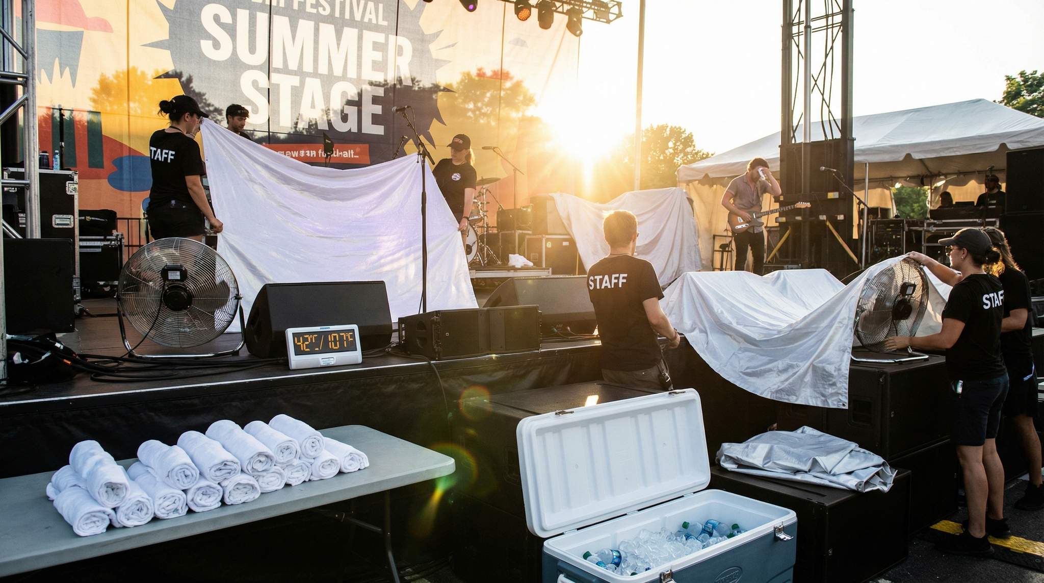 Beat the Heat on Summer Festival Stages: Managing Deck Temperatures and Artist Comfort