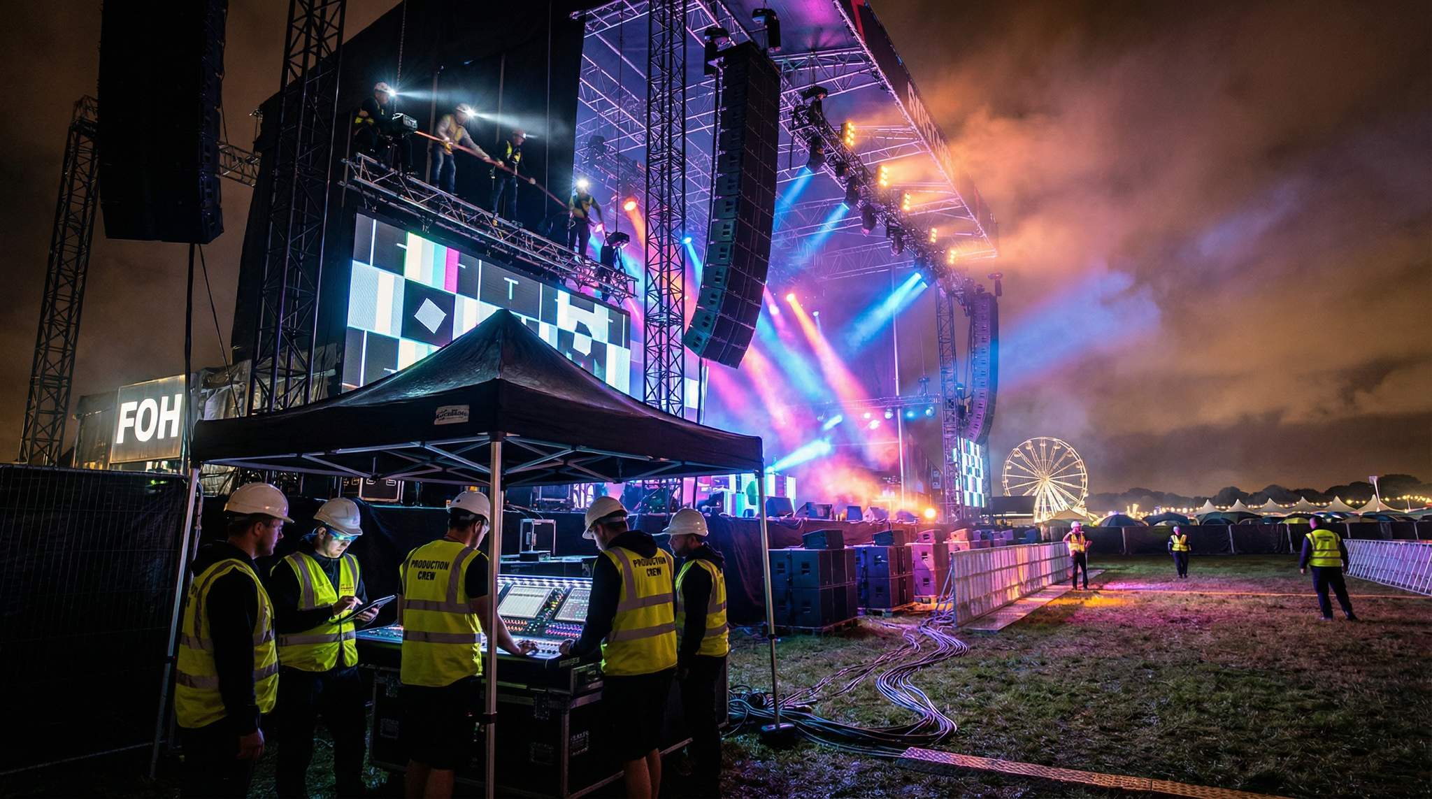 Flawless festival production means spectacular stages, powerful sound, dazzling lights, and safe shows &ndash; discover how the pros make it happen.

